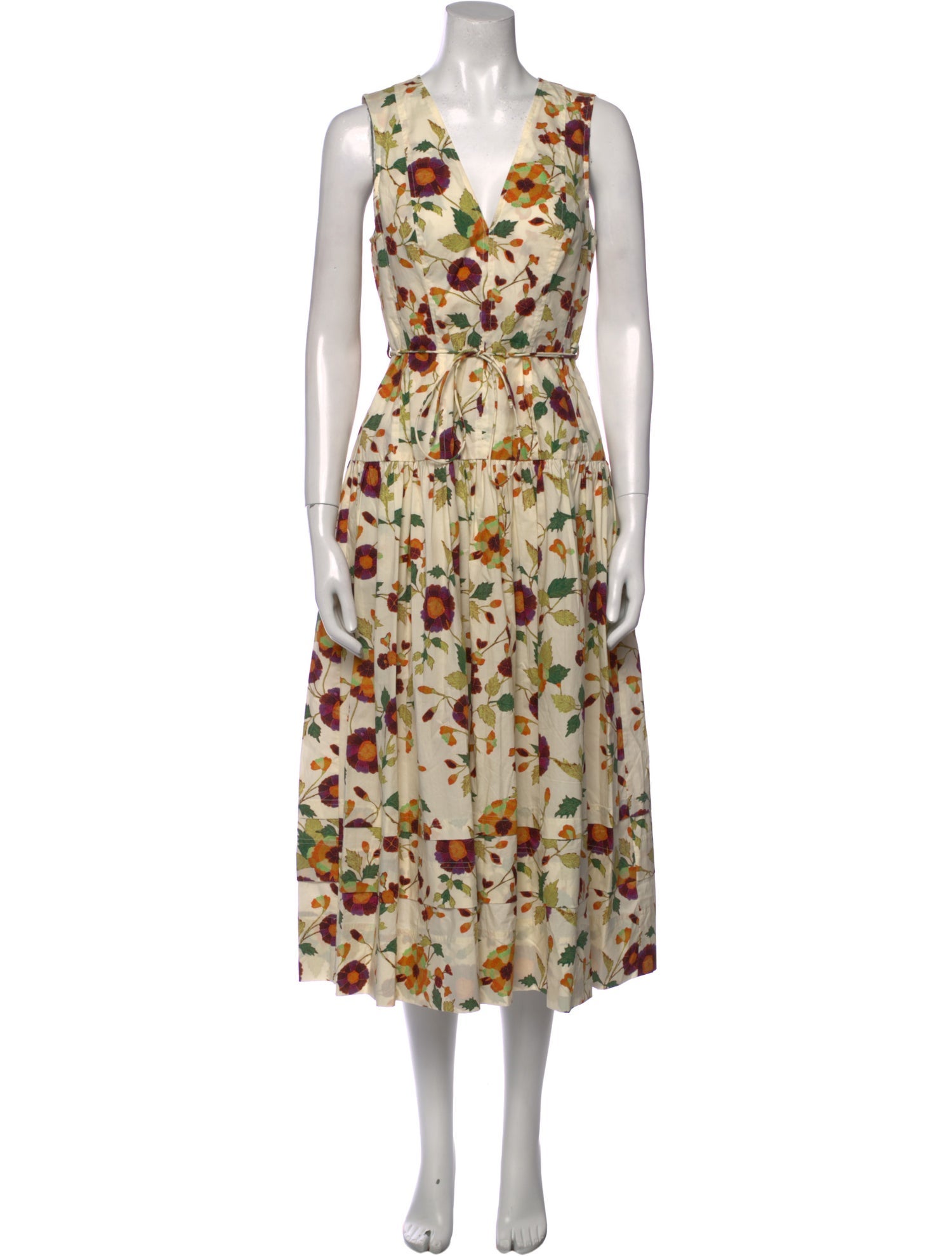 Ulla Johnson Floral Print Midi Length Dress w/ Tags