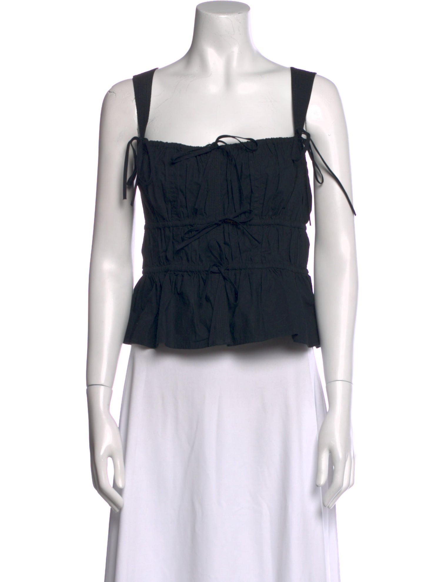 Ulla Johnson Square Neckline Sleeveless Crop Top