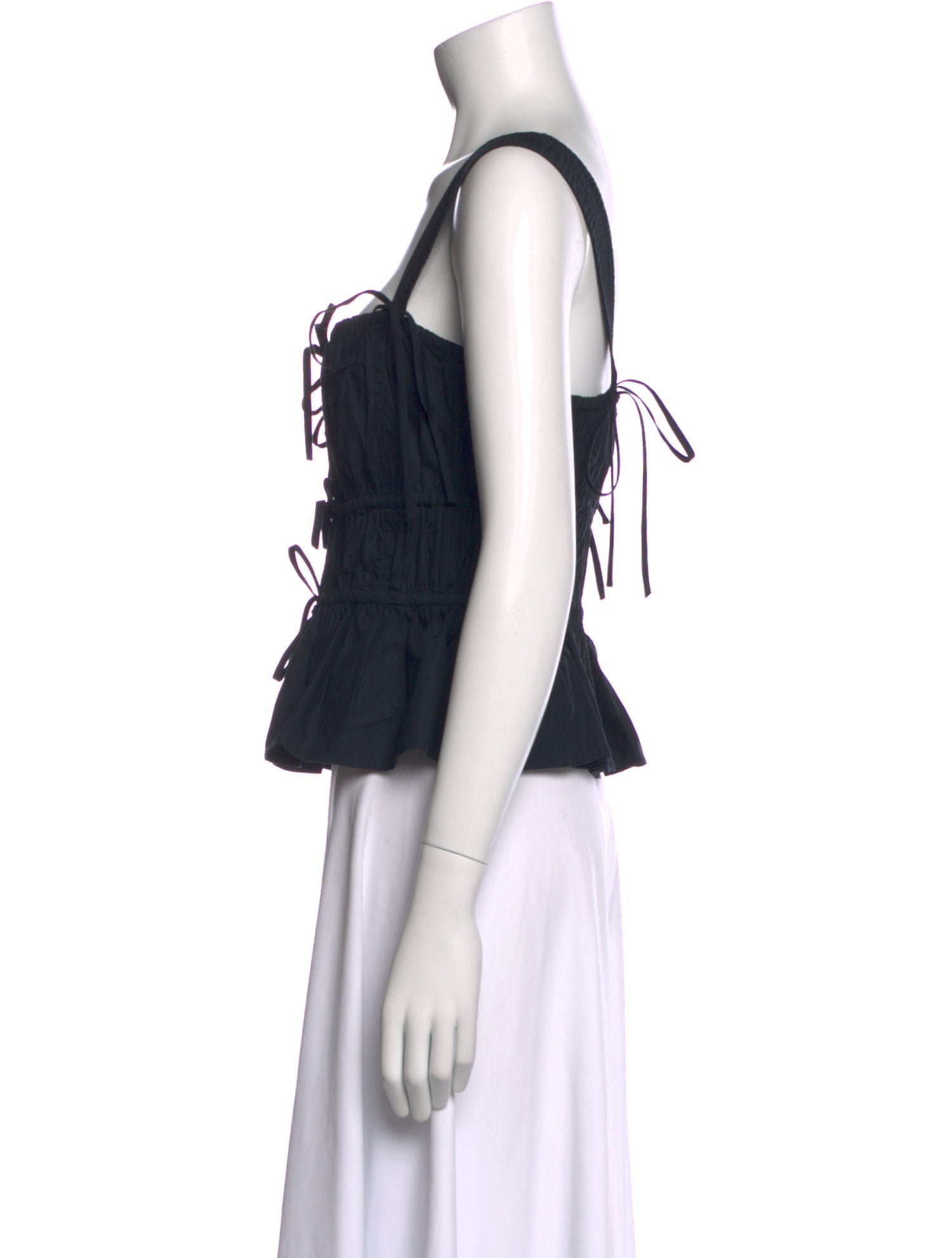 Ulla Johnson Square Neckline Sleeveless Crop Top