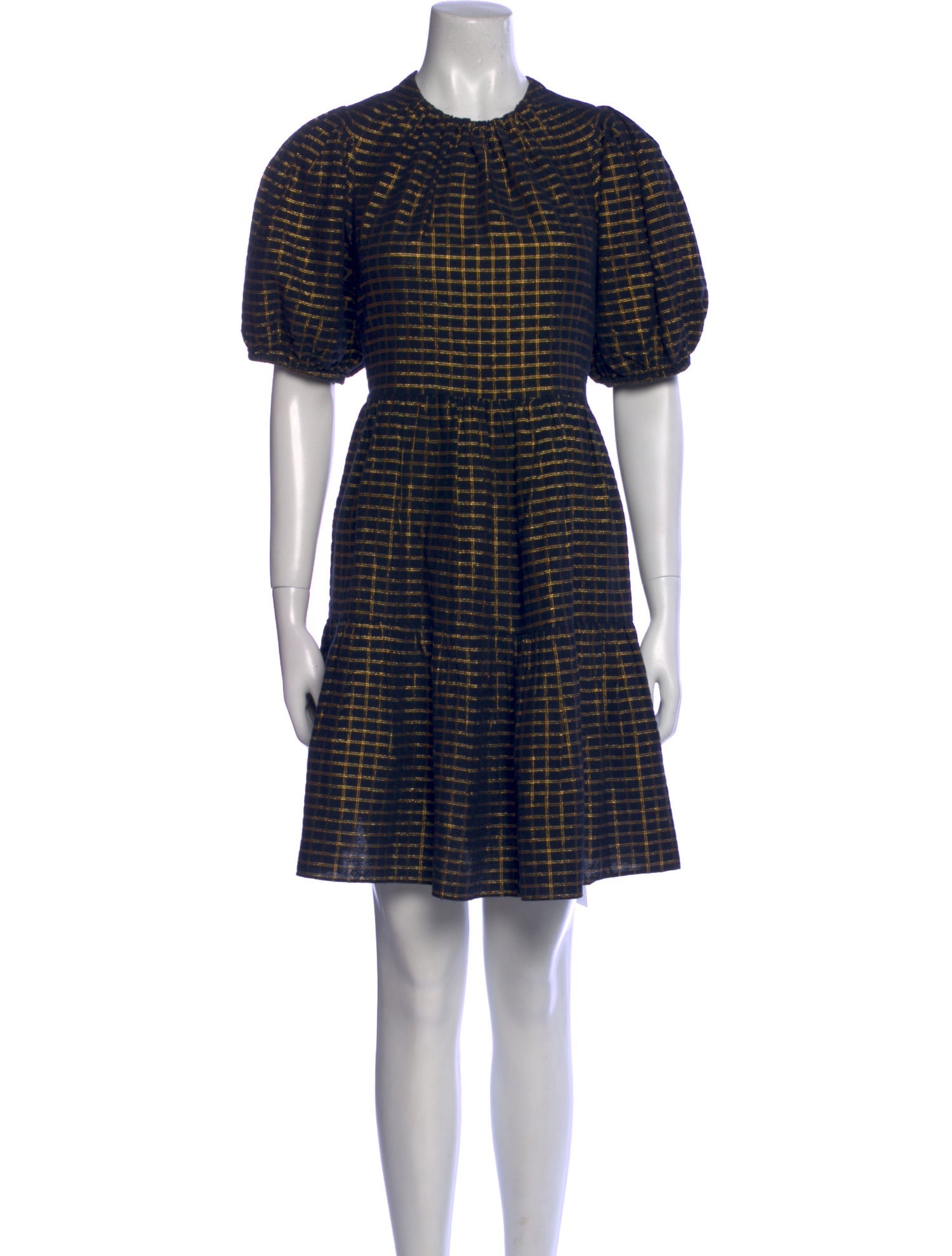 Ulla Johnson Plaid Print Mini Dress