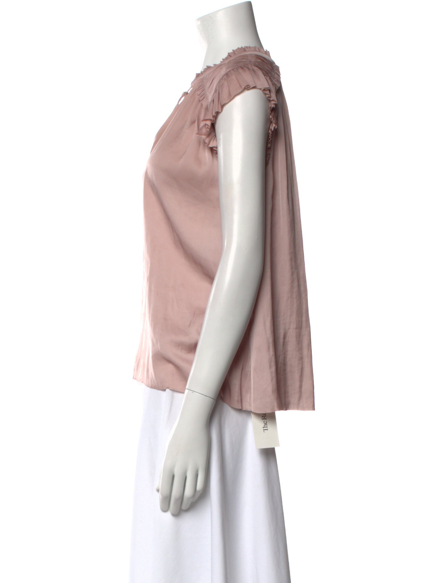 Ulla Johnson V-Neck Short Sleeve Blouse
