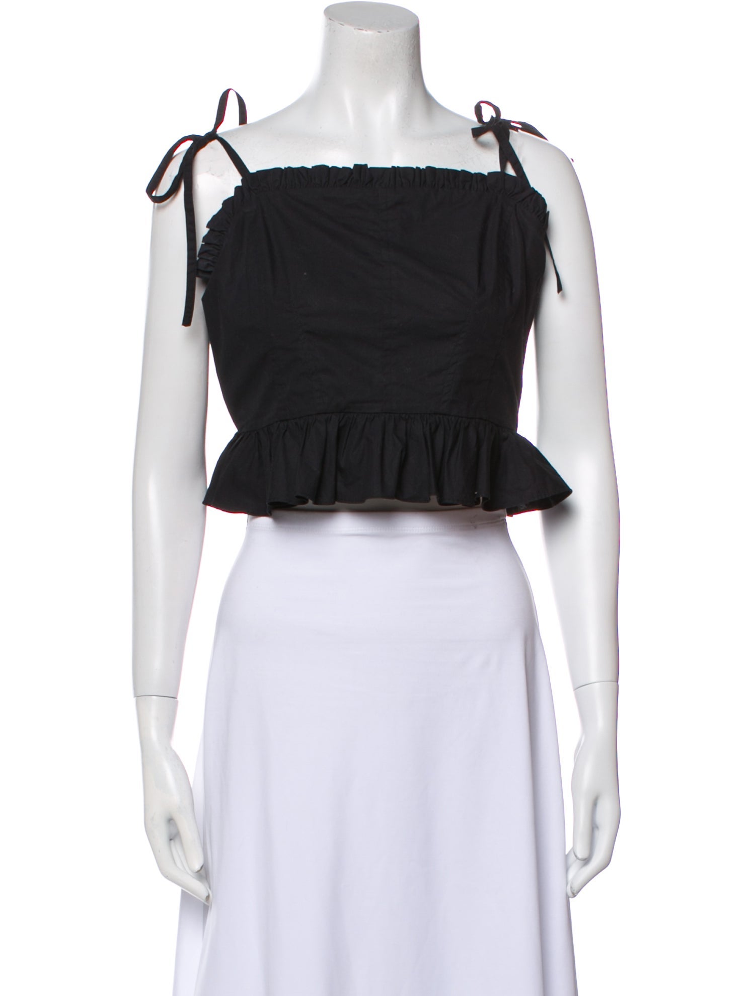 Ulla Johnson Square Neckline Sleeveless Crop Top