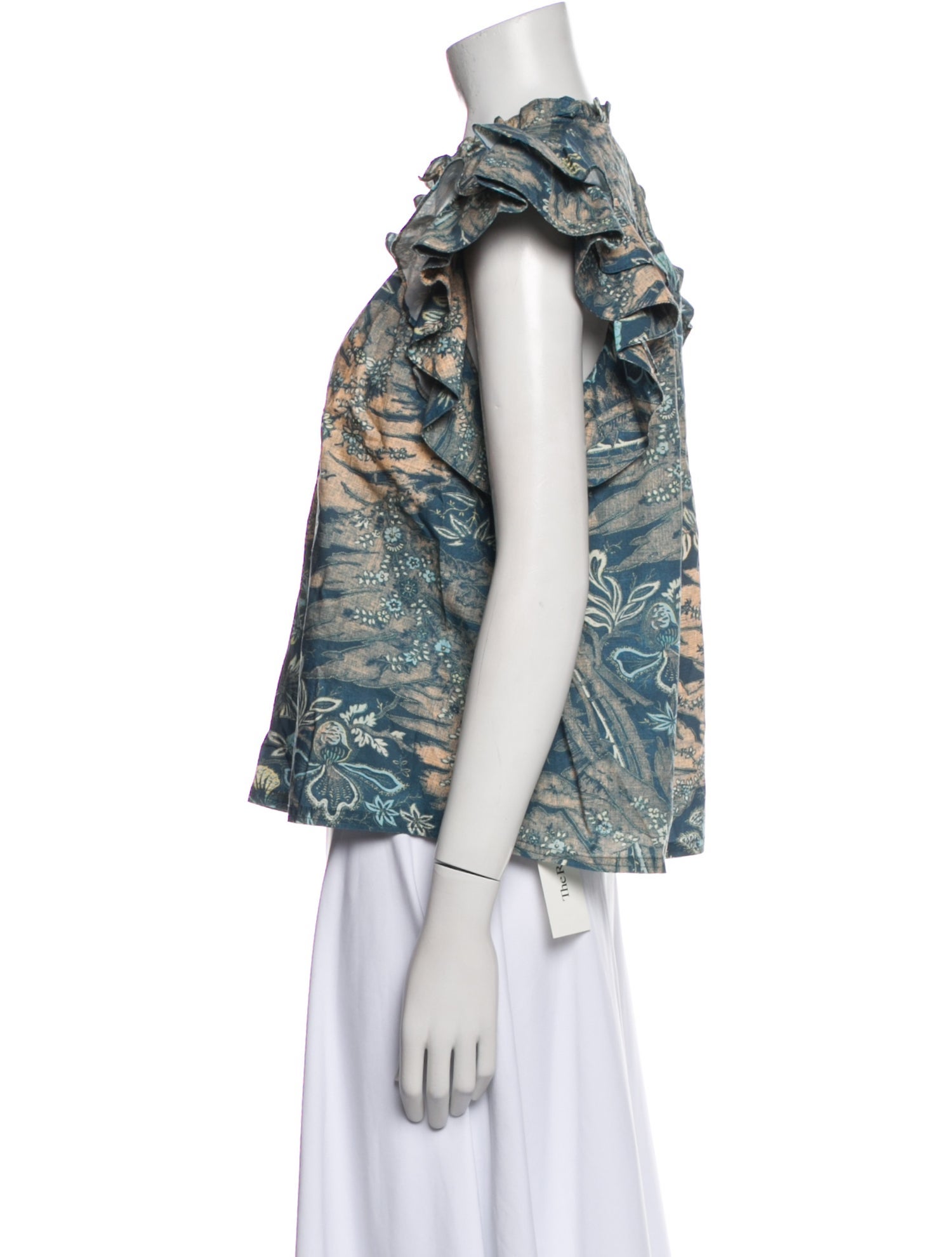 Ulla Johnson Printed V-Neck Blouse