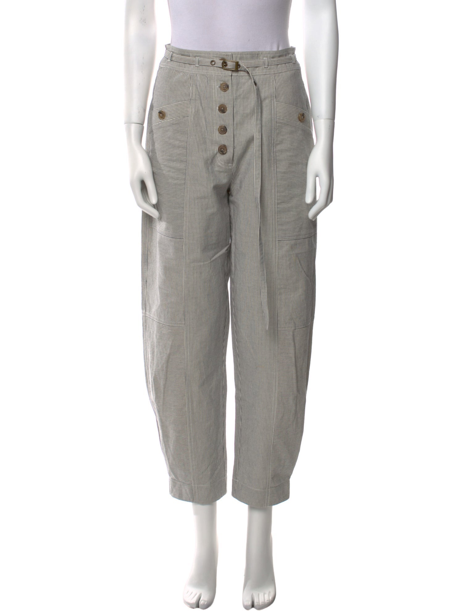 Ulla Johnson Striped Straight Leg Pants