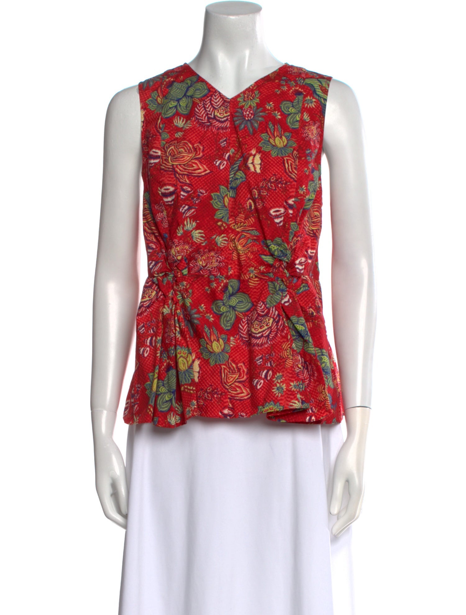 Ulla Johnson Floral Print V-Neck Top