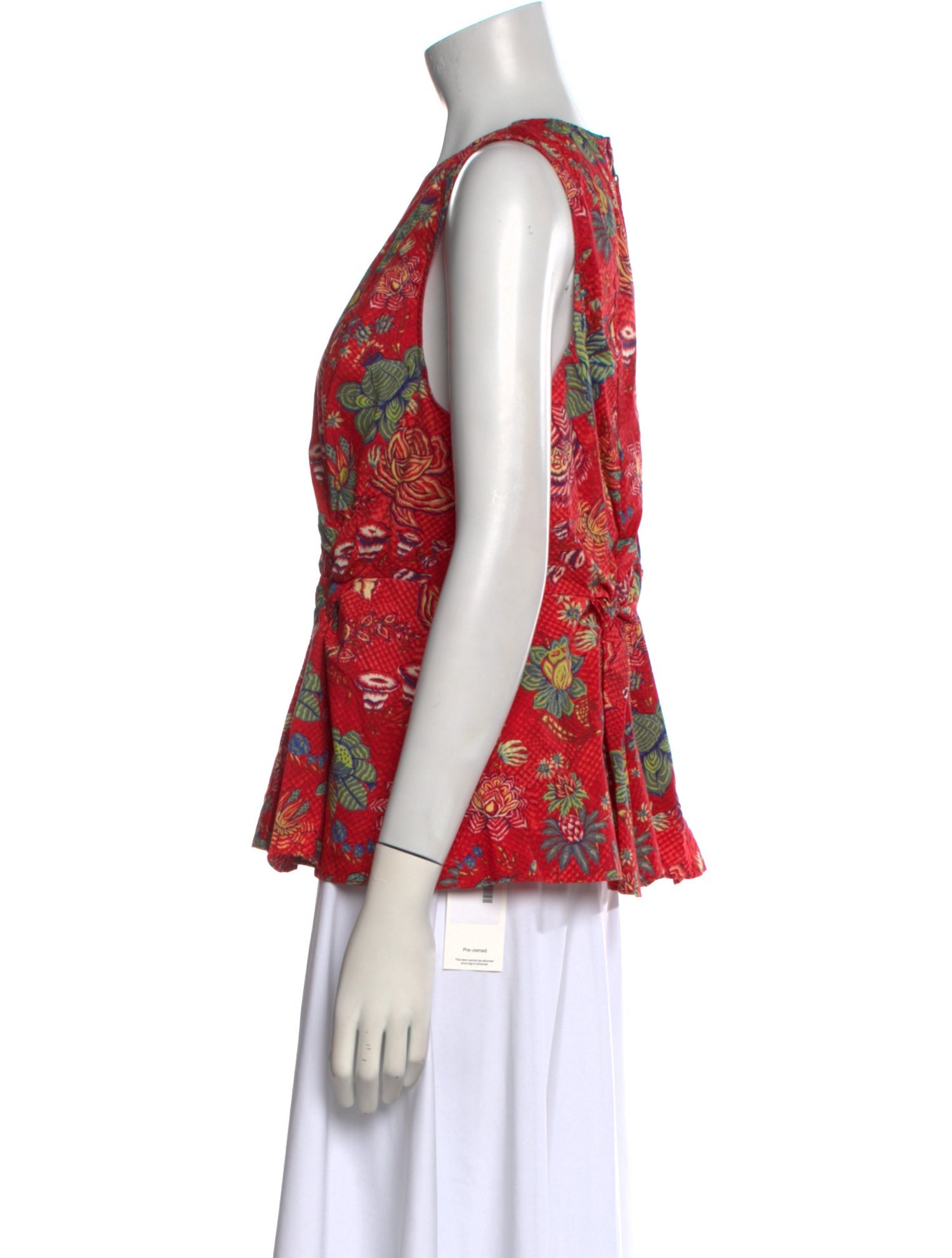 Ulla Johnson Floral Print V-Neck Top