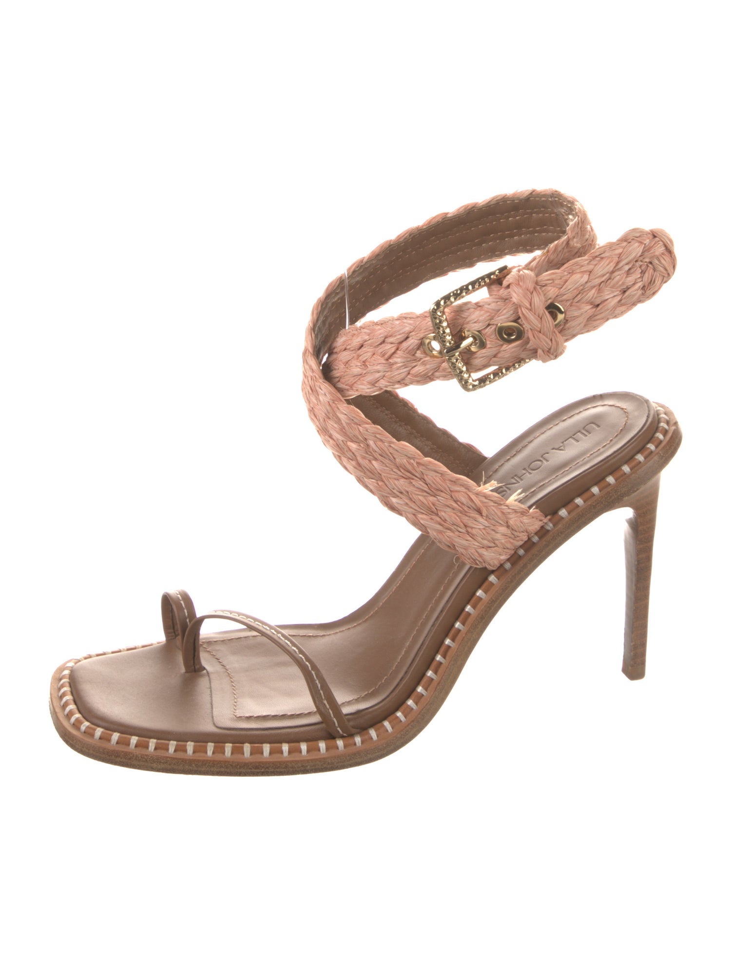 Ulla Johnson Leather Braided Accents Sandals