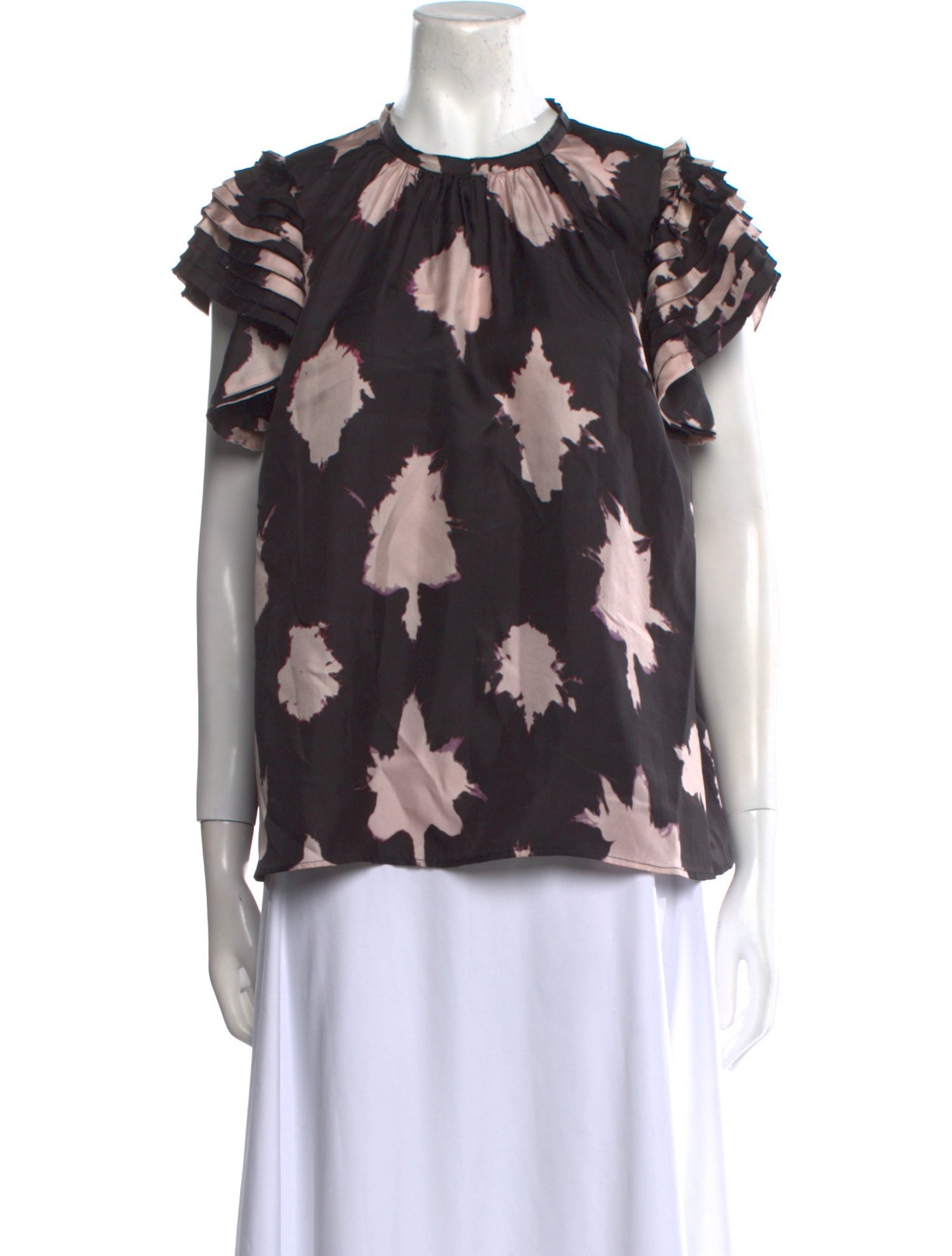 Ulla Johnson Silk Floral Print Blouse