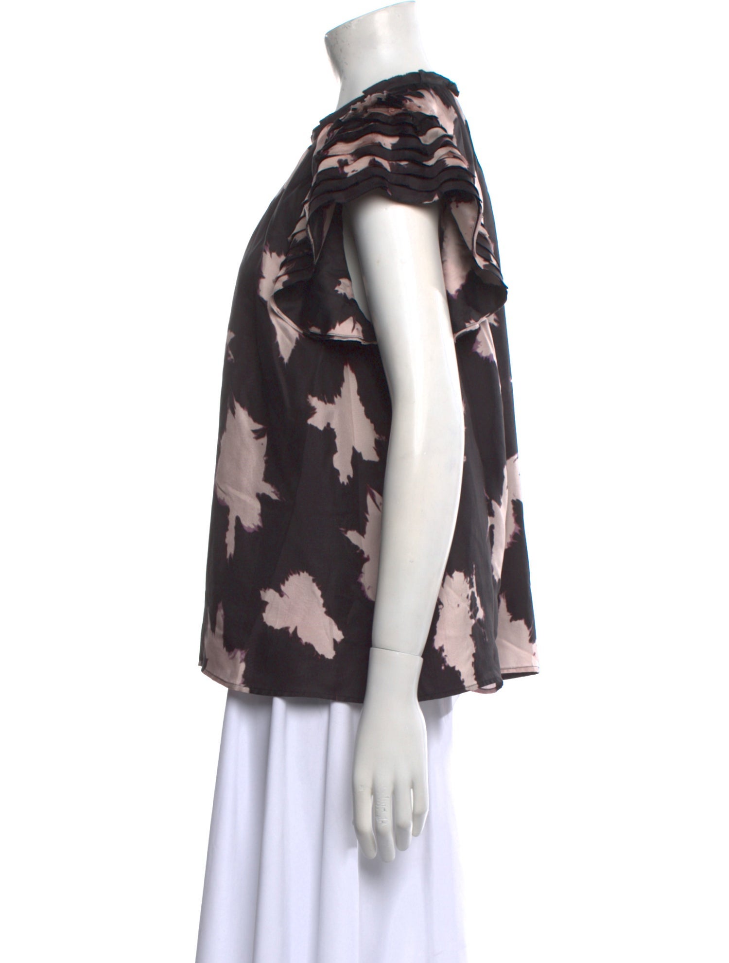 Ulla Johnson Silk Floral Print Blouse