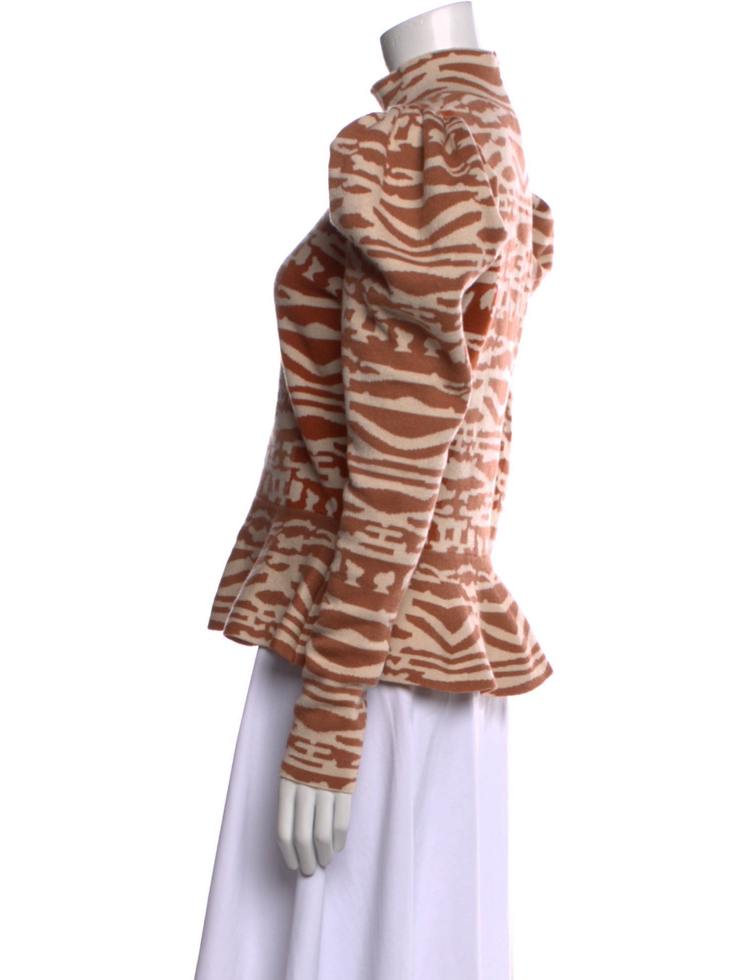 Ulla Johnson Wool Animal Print Top