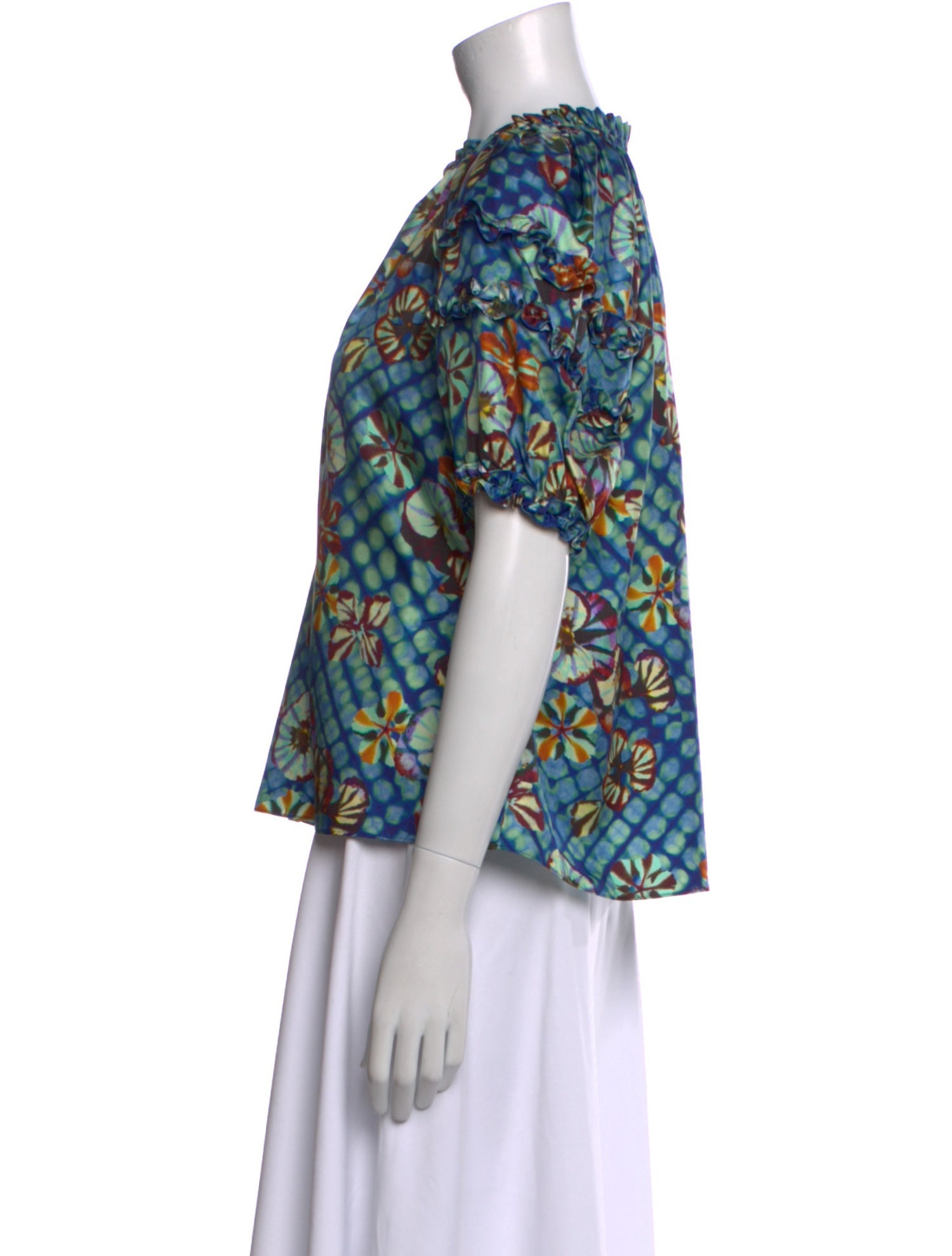 Ulla Johnson Silk Floral Print Blouse