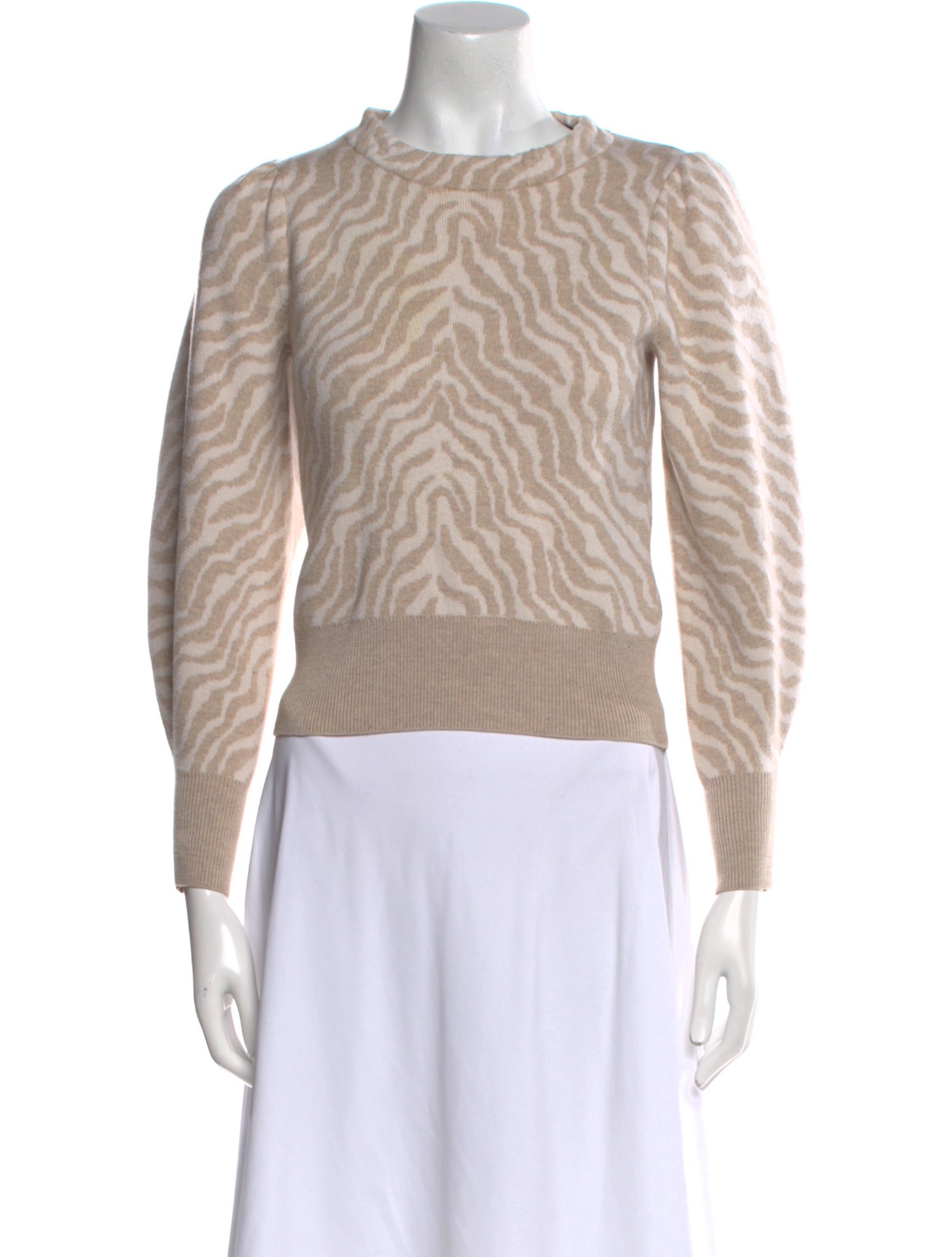 Ulla Johnson Merino Wool Animal Print Sweater