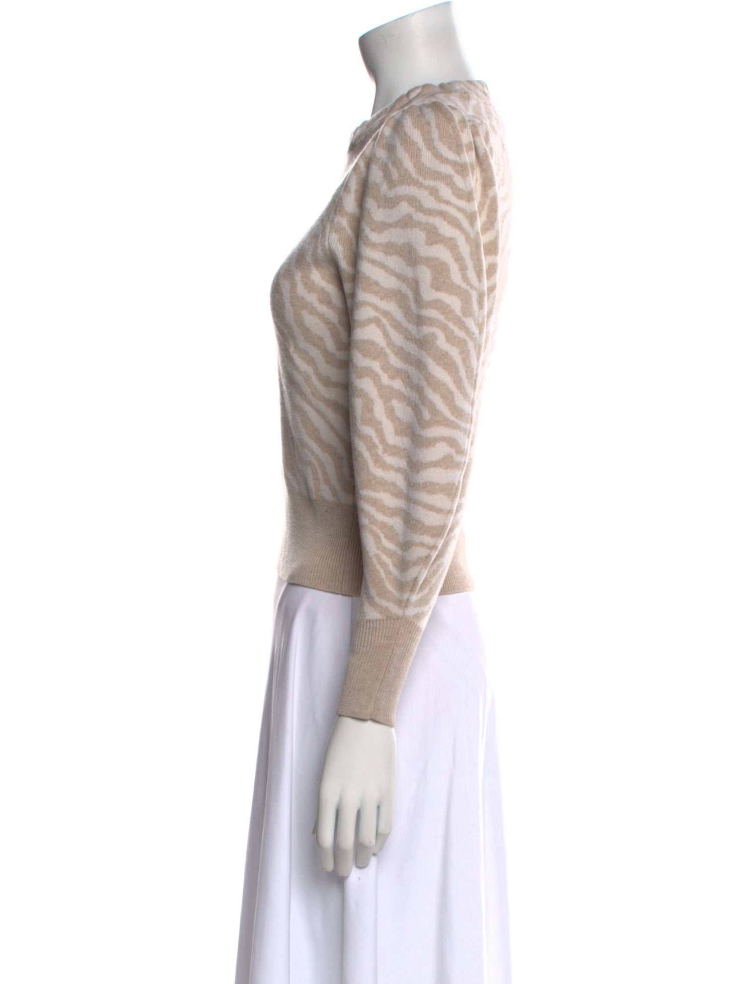Ulla Johnson Merino Wool Animal Print Sweater