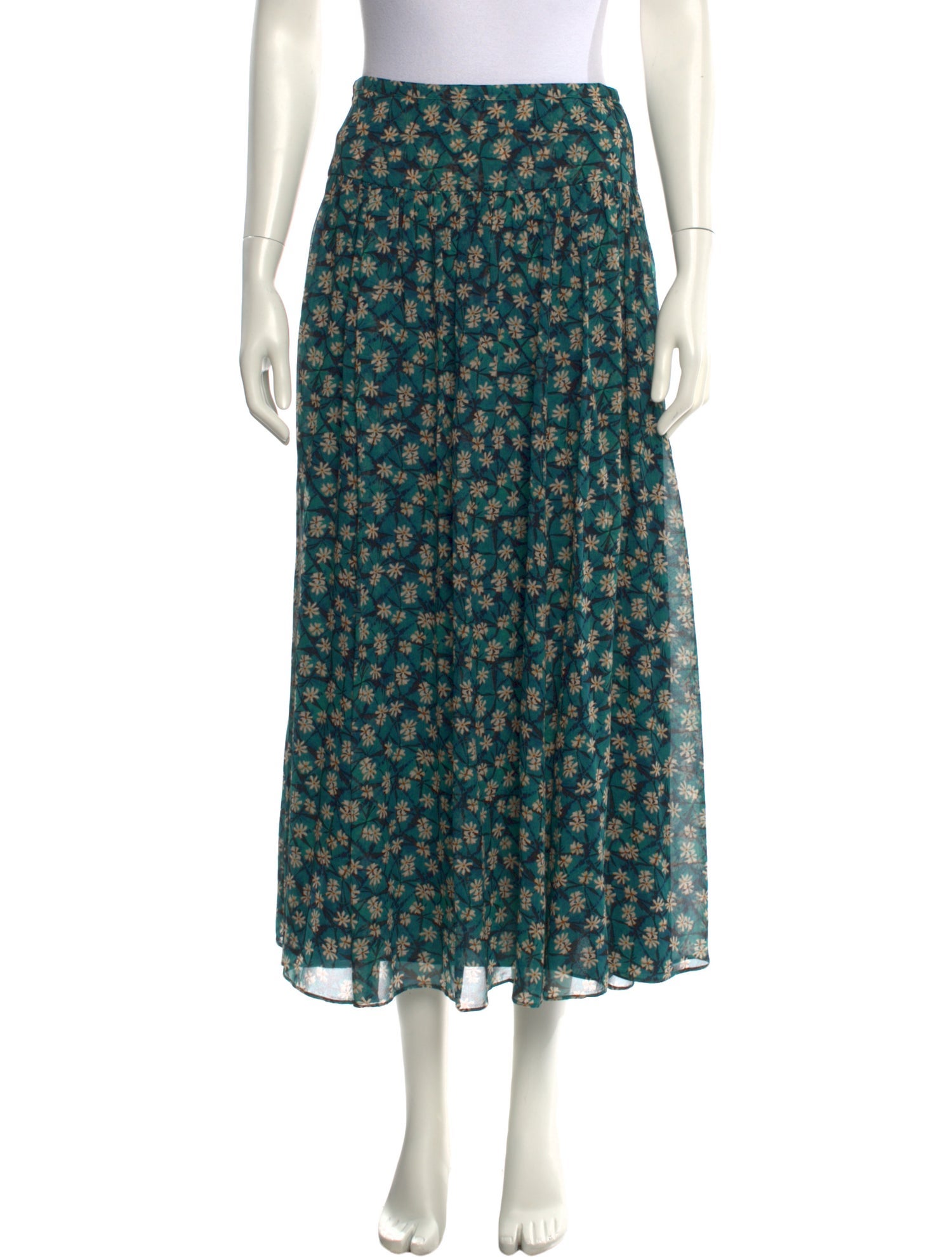 Ulla Johnson Silk Midi Length Skirt