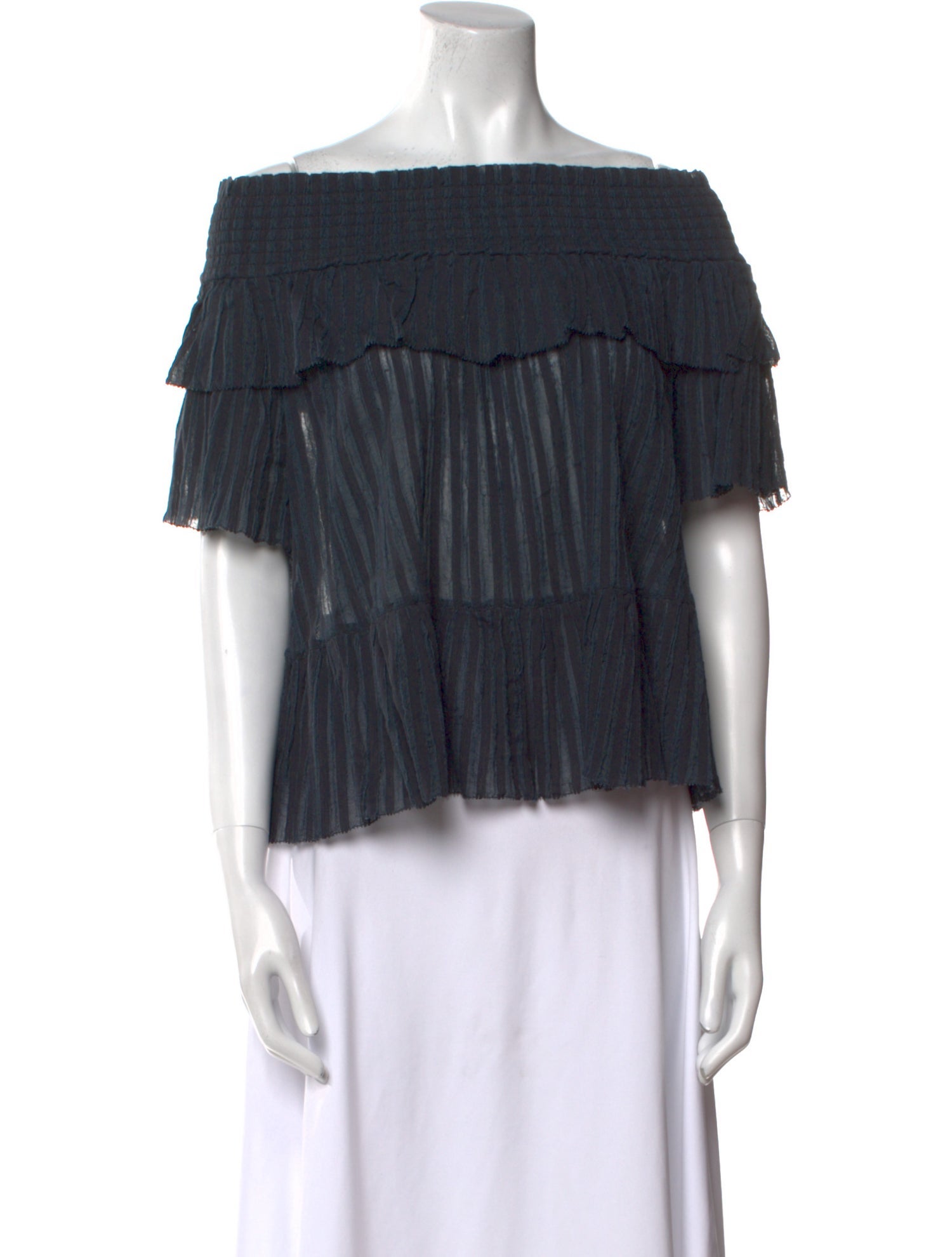 Ulla Johnson Off-The-Shoulder Short Sleeve Blouse