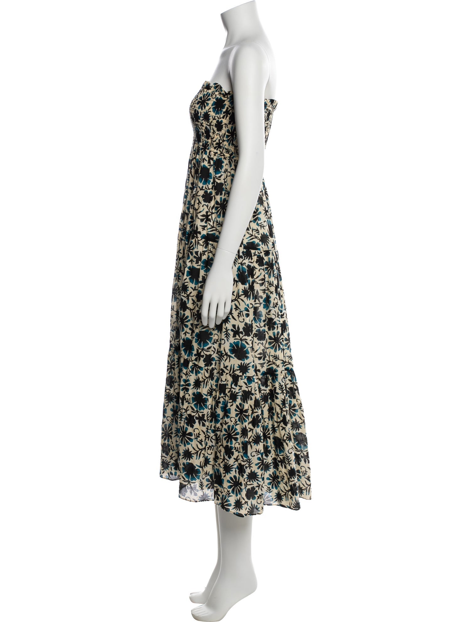Ulla Johnson Floral Print Midi Length Dress
