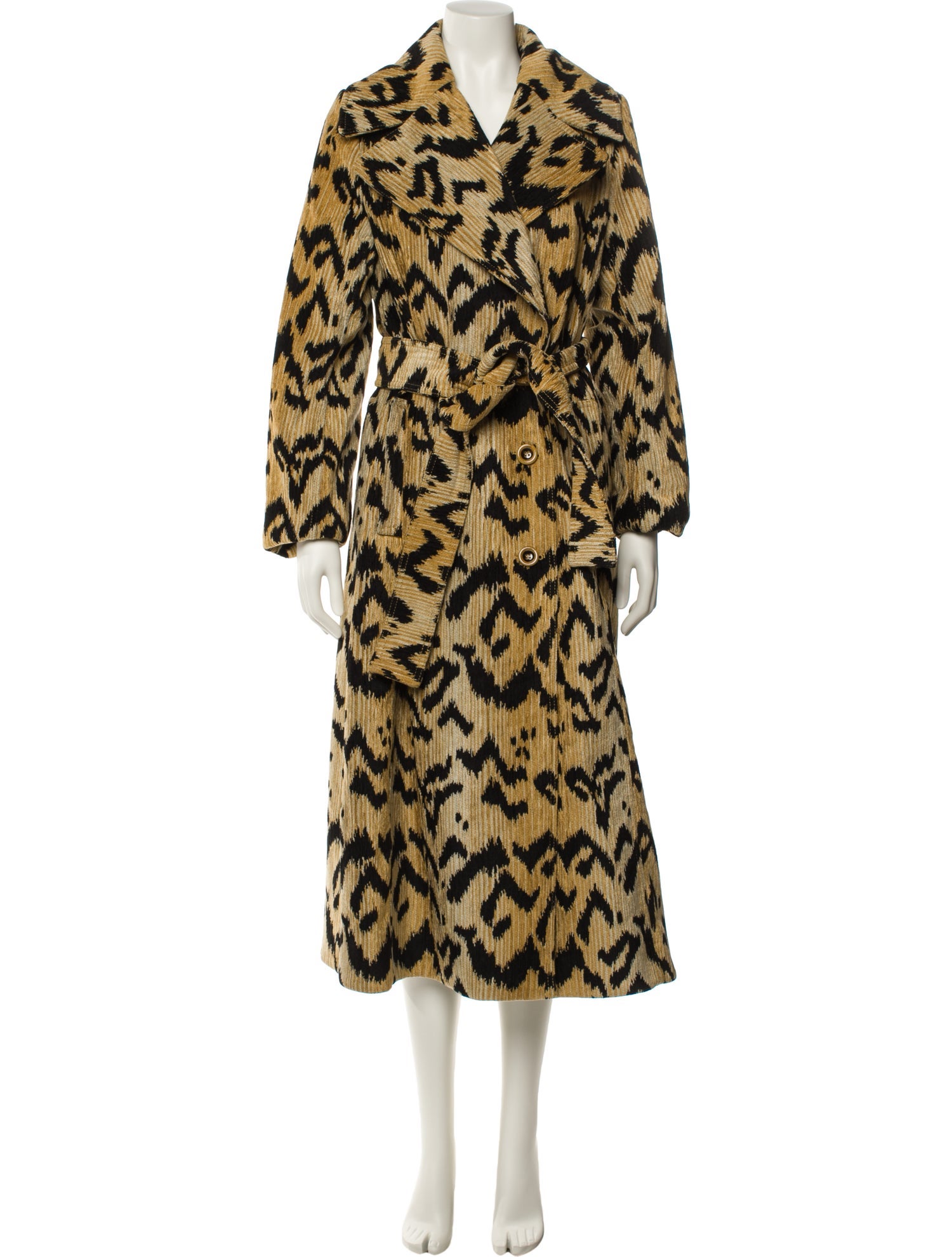 Ulla Johnson Animal Print Faux Fur Coat