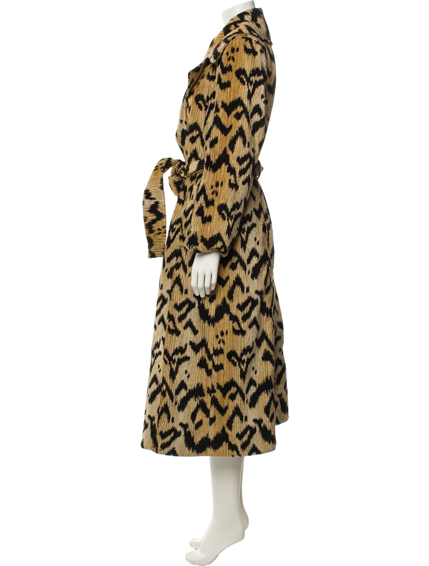 Ulla Johnson Animal Print Faux Fur Coat