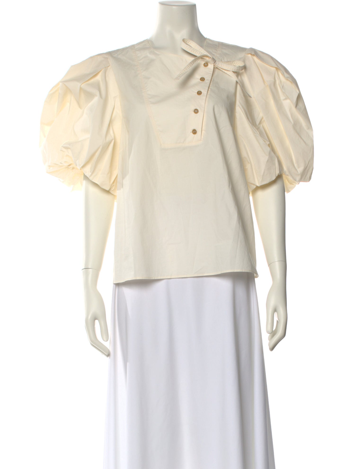 Ulla Johnson V-Neck Three-Quarter Sleeve Blouse