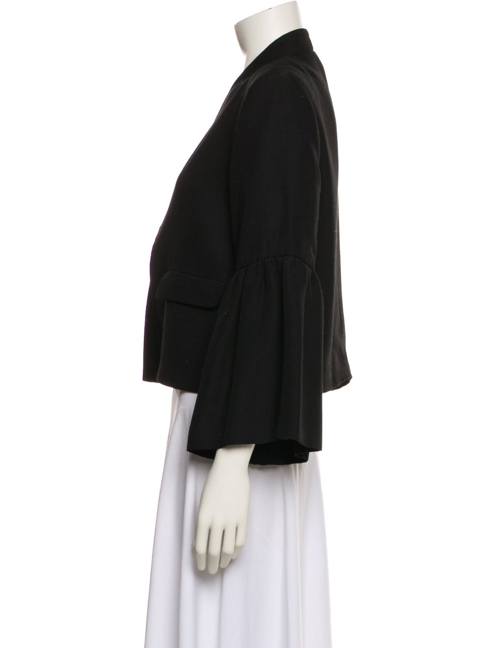 Ulla Johnson Jacket Black Ruffle Embellishment & … - image 2