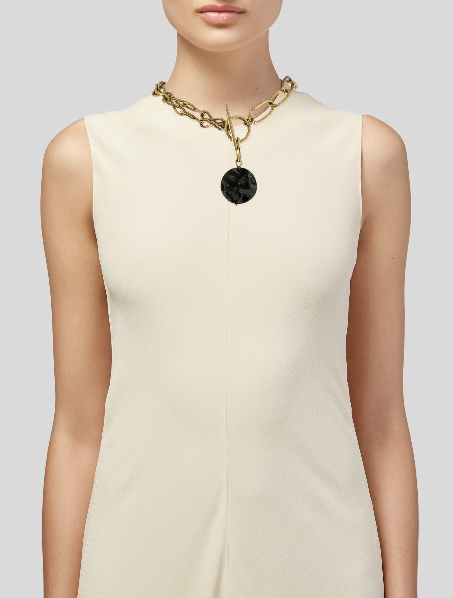 Ulla Johnson Green Stone Fortuna Necklace