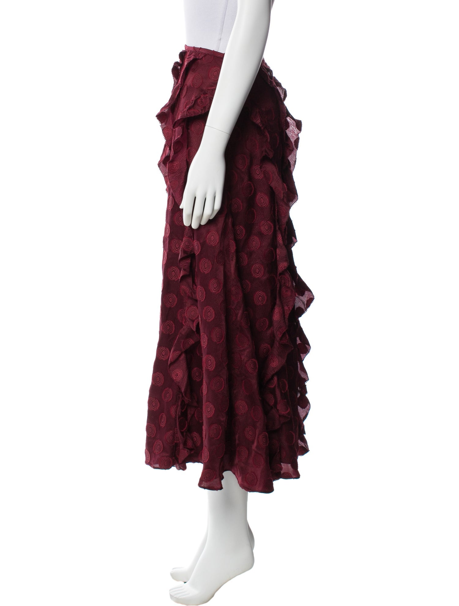 Ulla Johnson Silk Midi Length Skirt