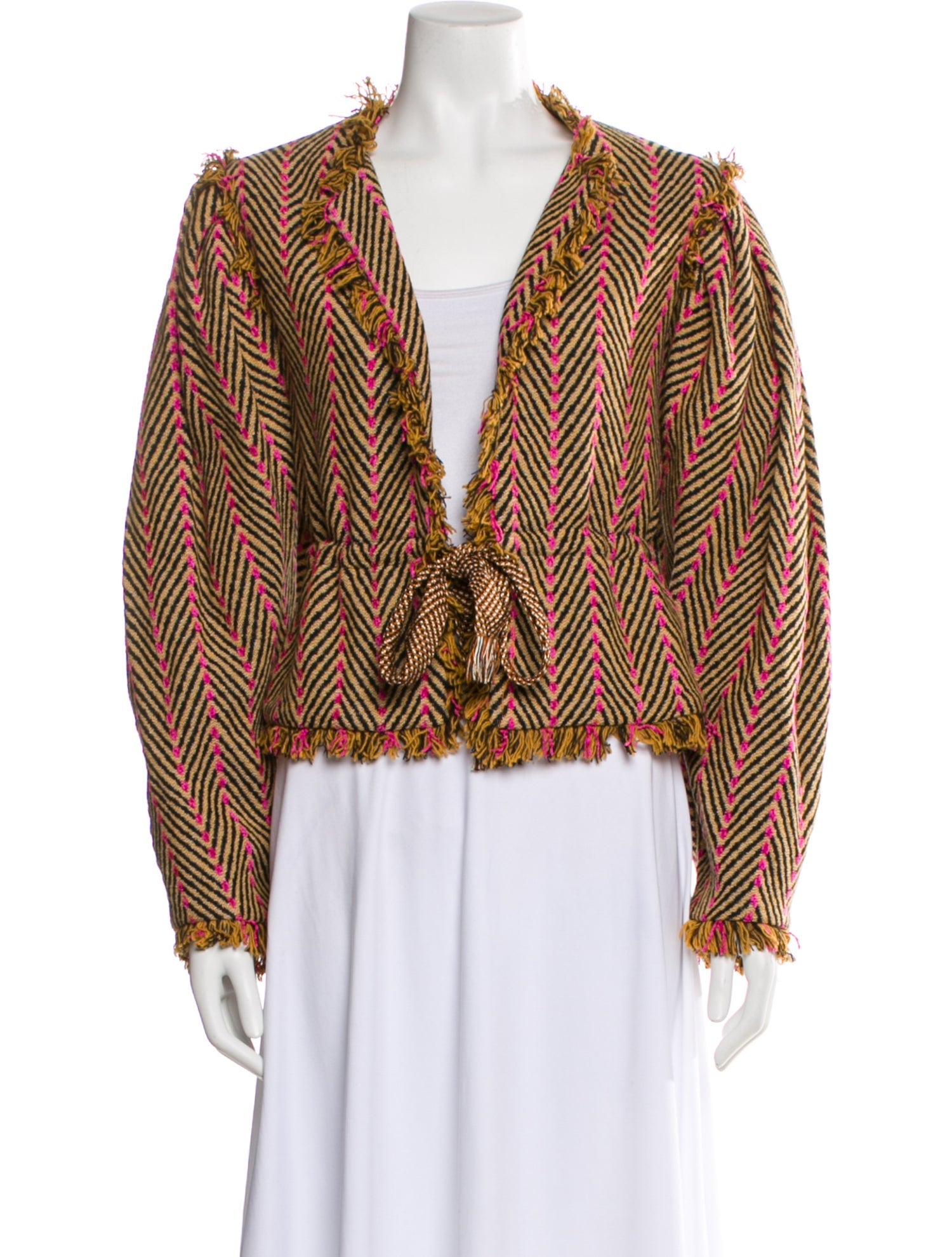 Ulla Johnson Striped Evening Jacket