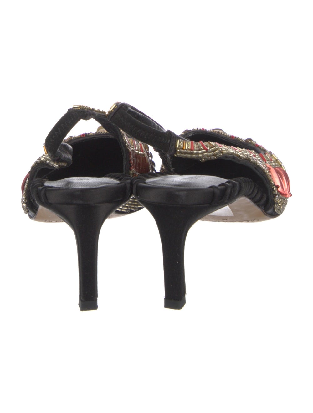 Ulla Johnson Leather Patterned Slingback Pumps - image 4