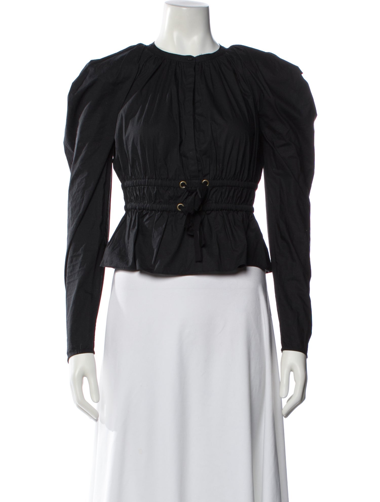 Ulla Johnson Crew Neck Long Sleeve Blouse