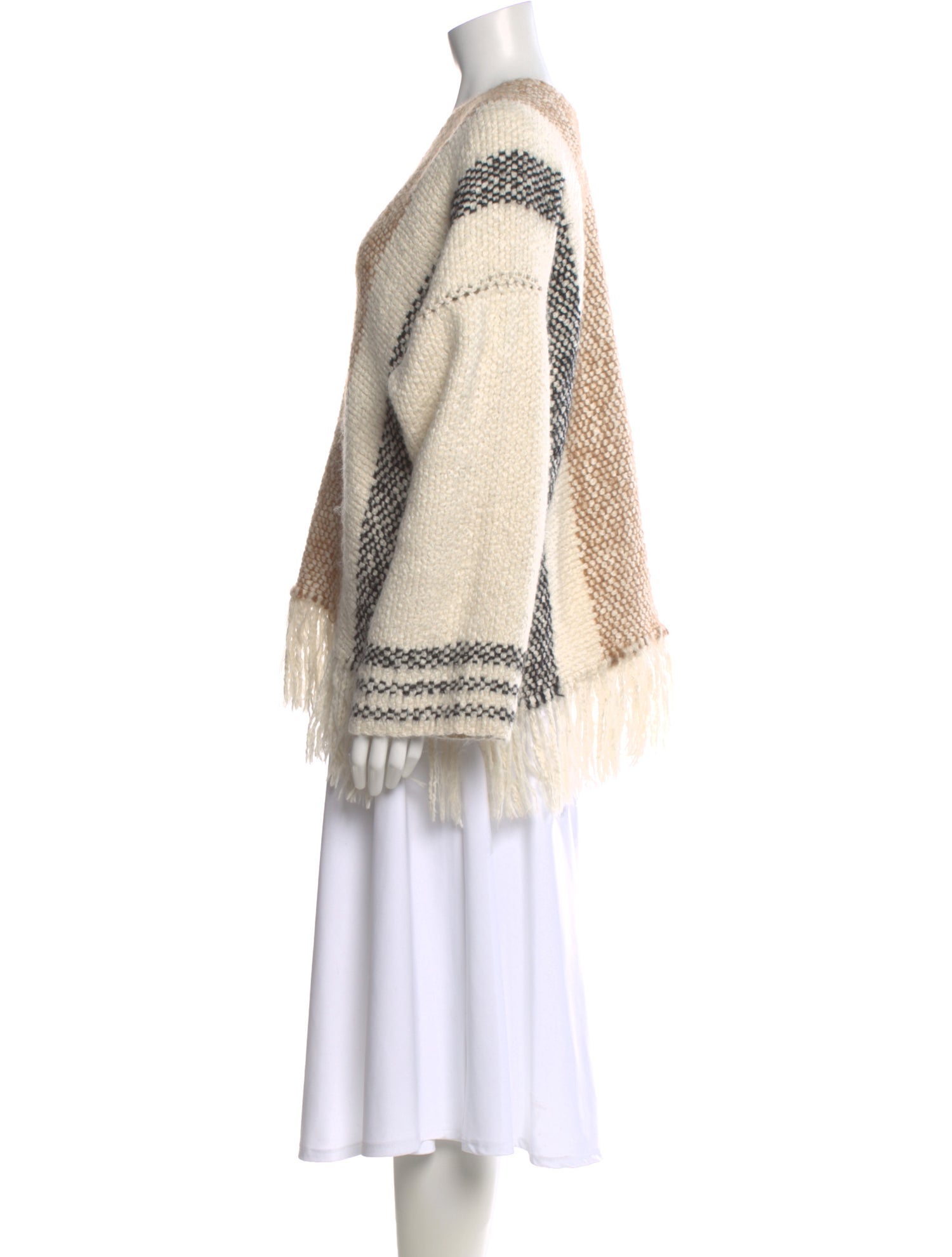 Ulla Johnson Striped V-Neck Sweater