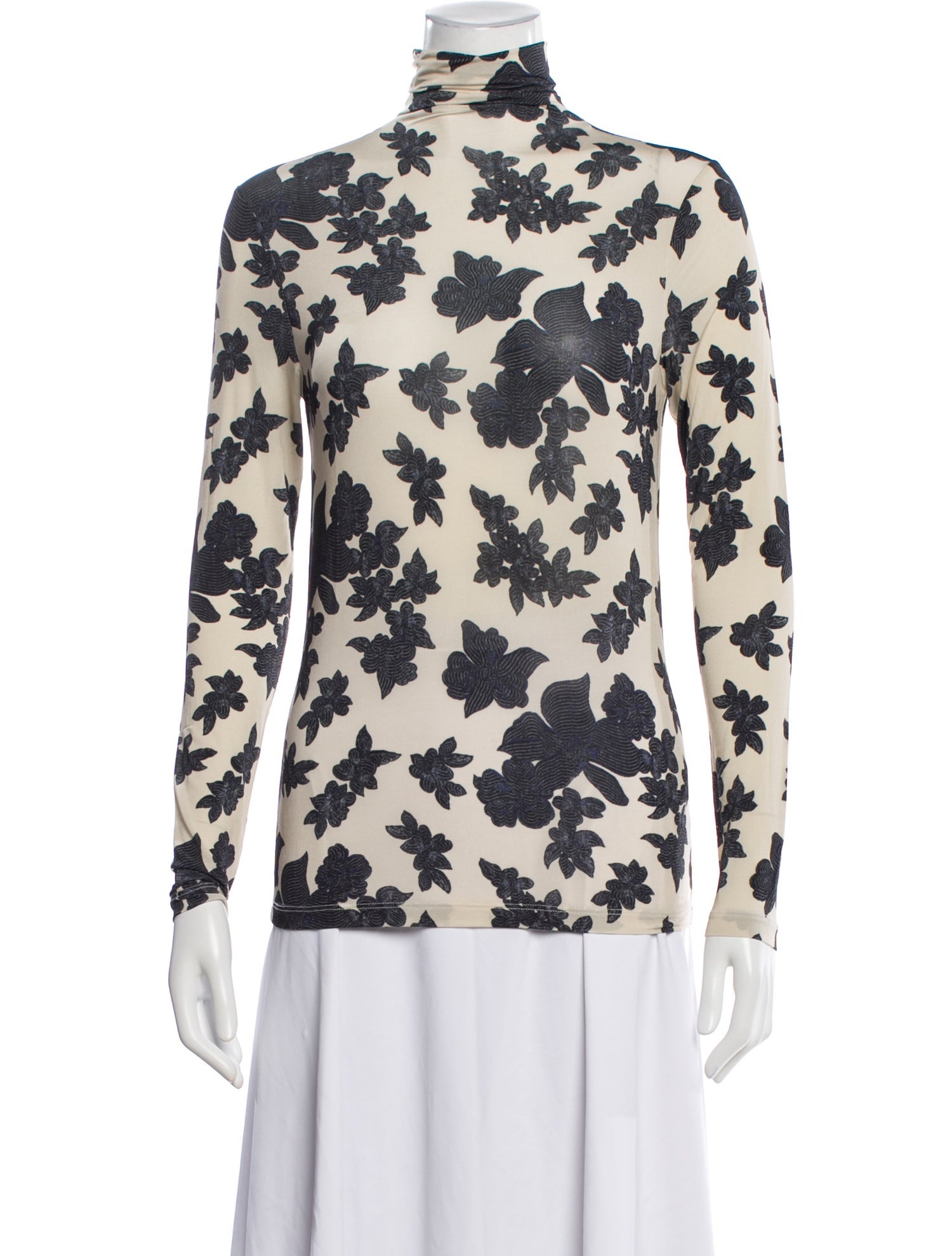 Ulla Johnson Floral Print Turtleneck Top