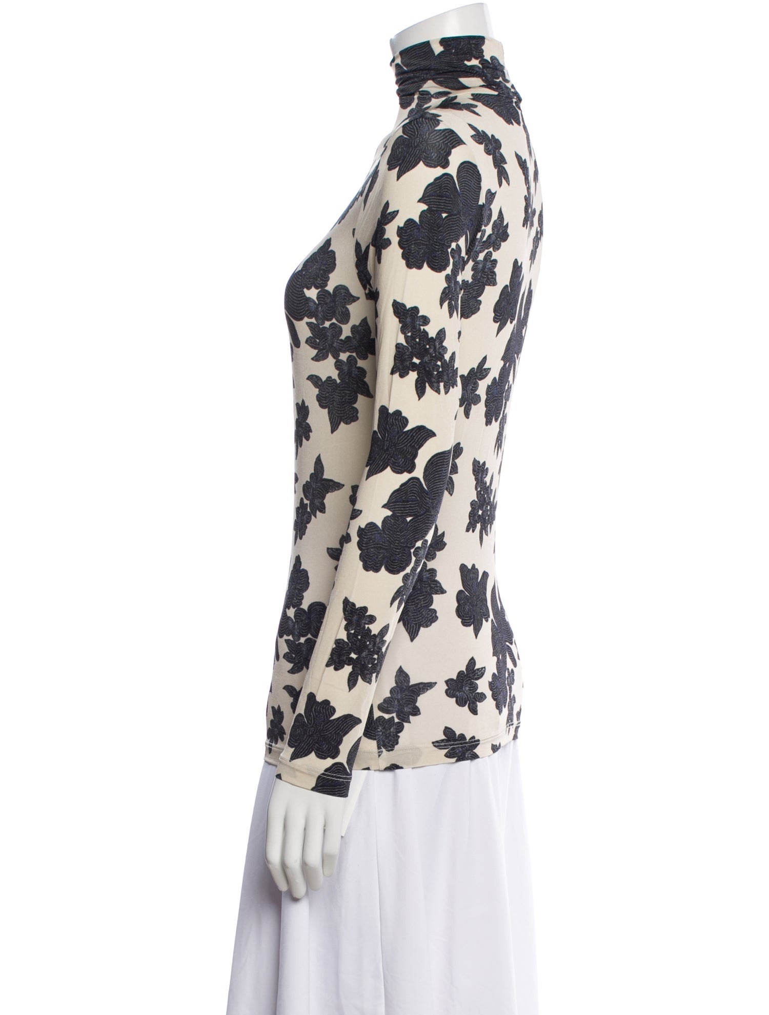 Ulla Johnson Floral Print Turtleneck Top