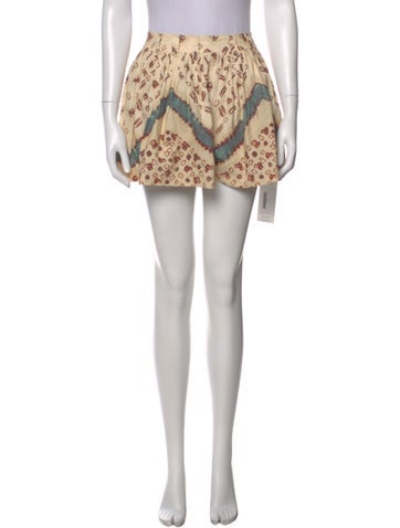 Pre-owned Ulla Johnson Printed Mini Shorts In Neutral