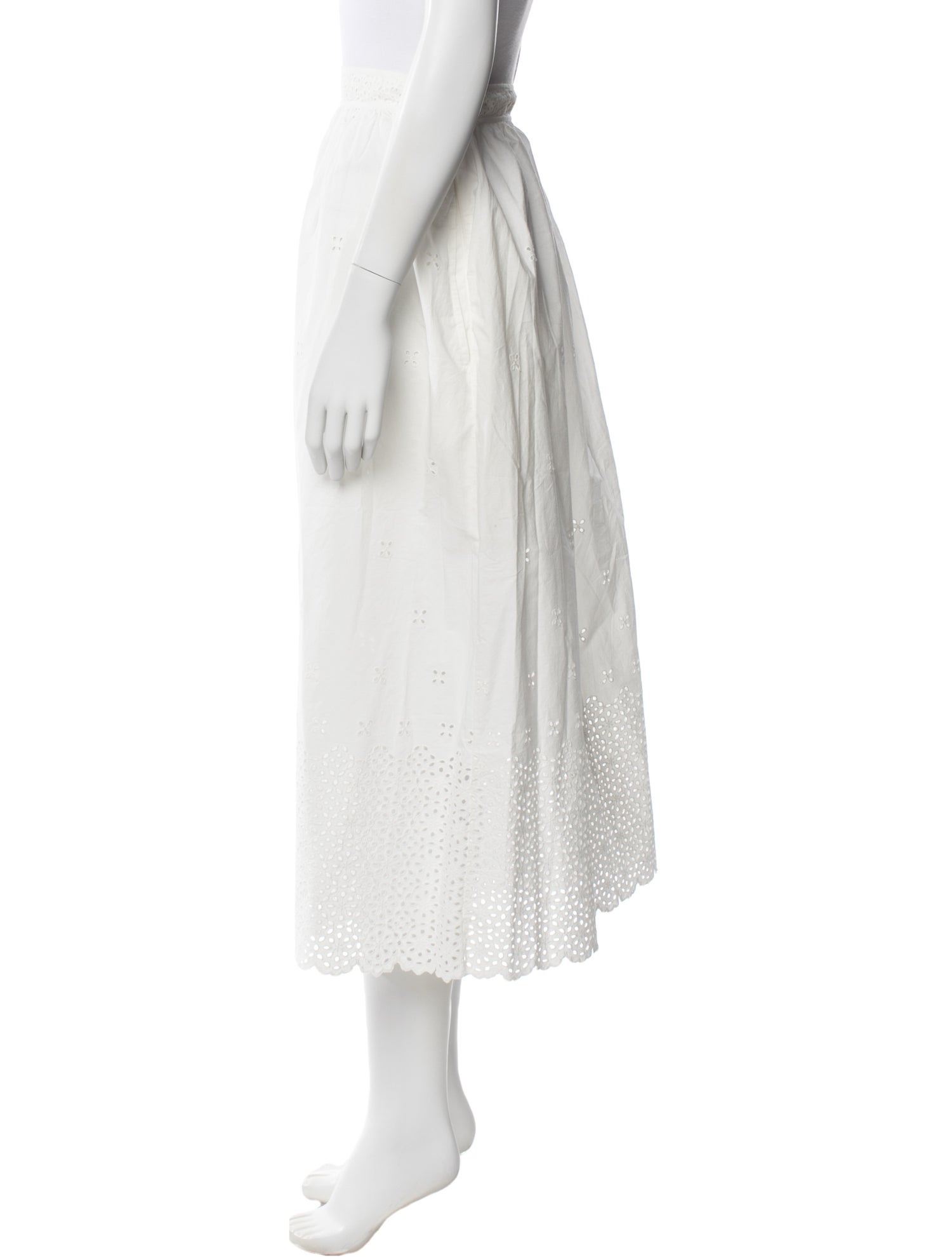 Ulla Johnson Lace Pattern Midi Length Skirt