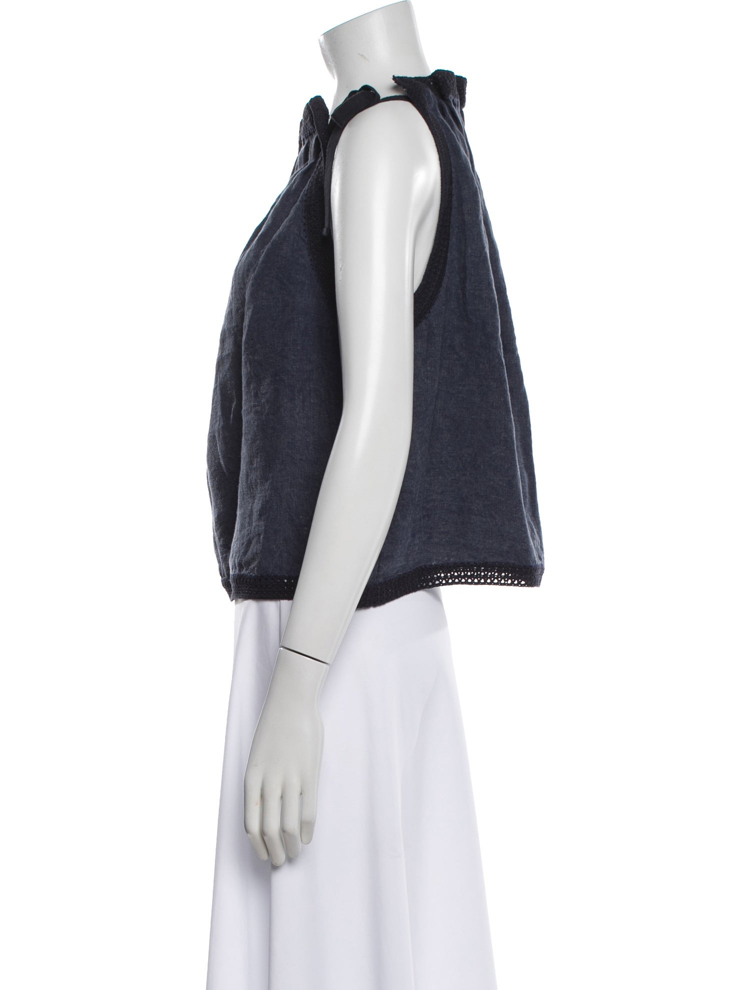 Ulla Johnson Linen Halterneck Top