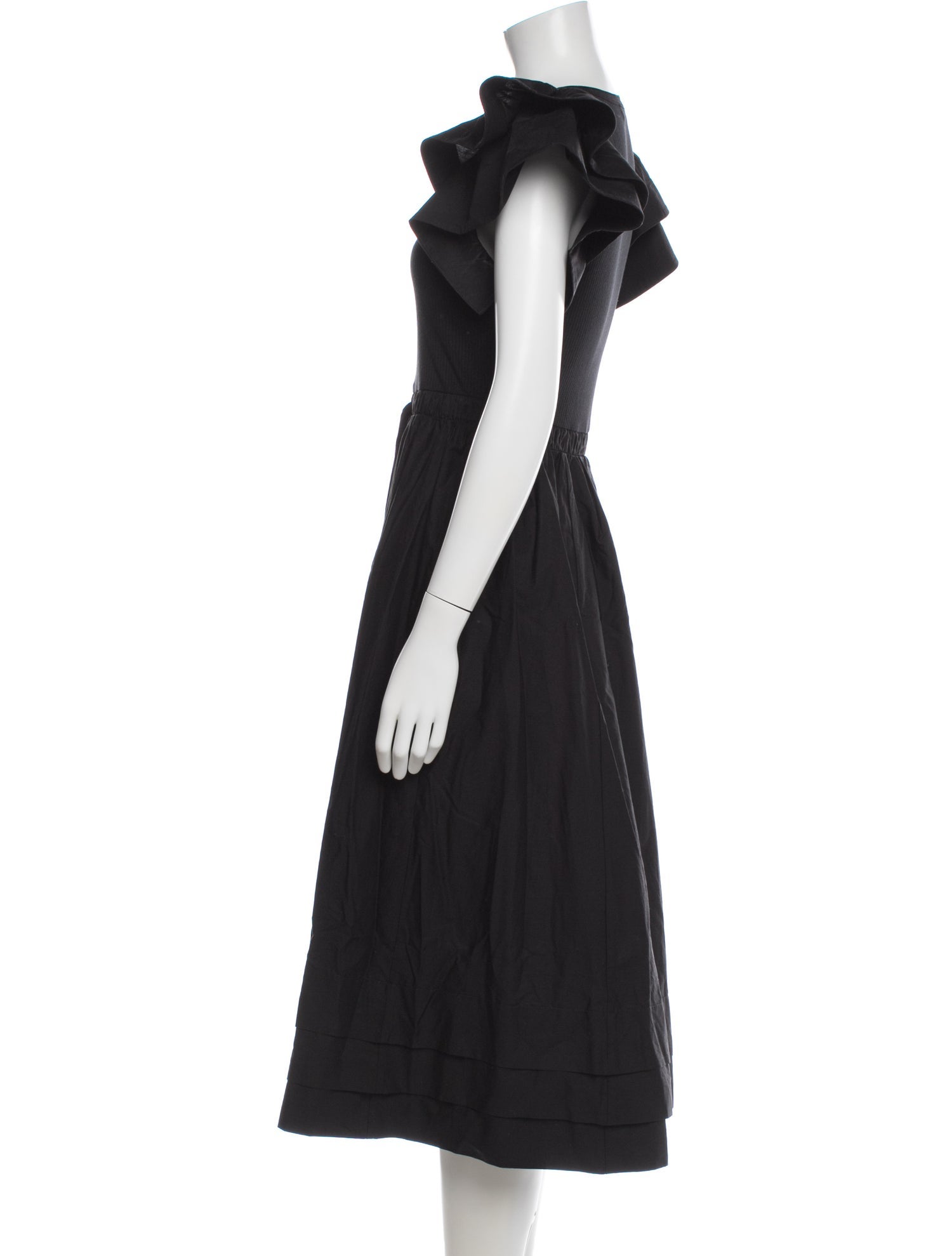 Ulla Johnson Scoop Neck Midi Length Dress