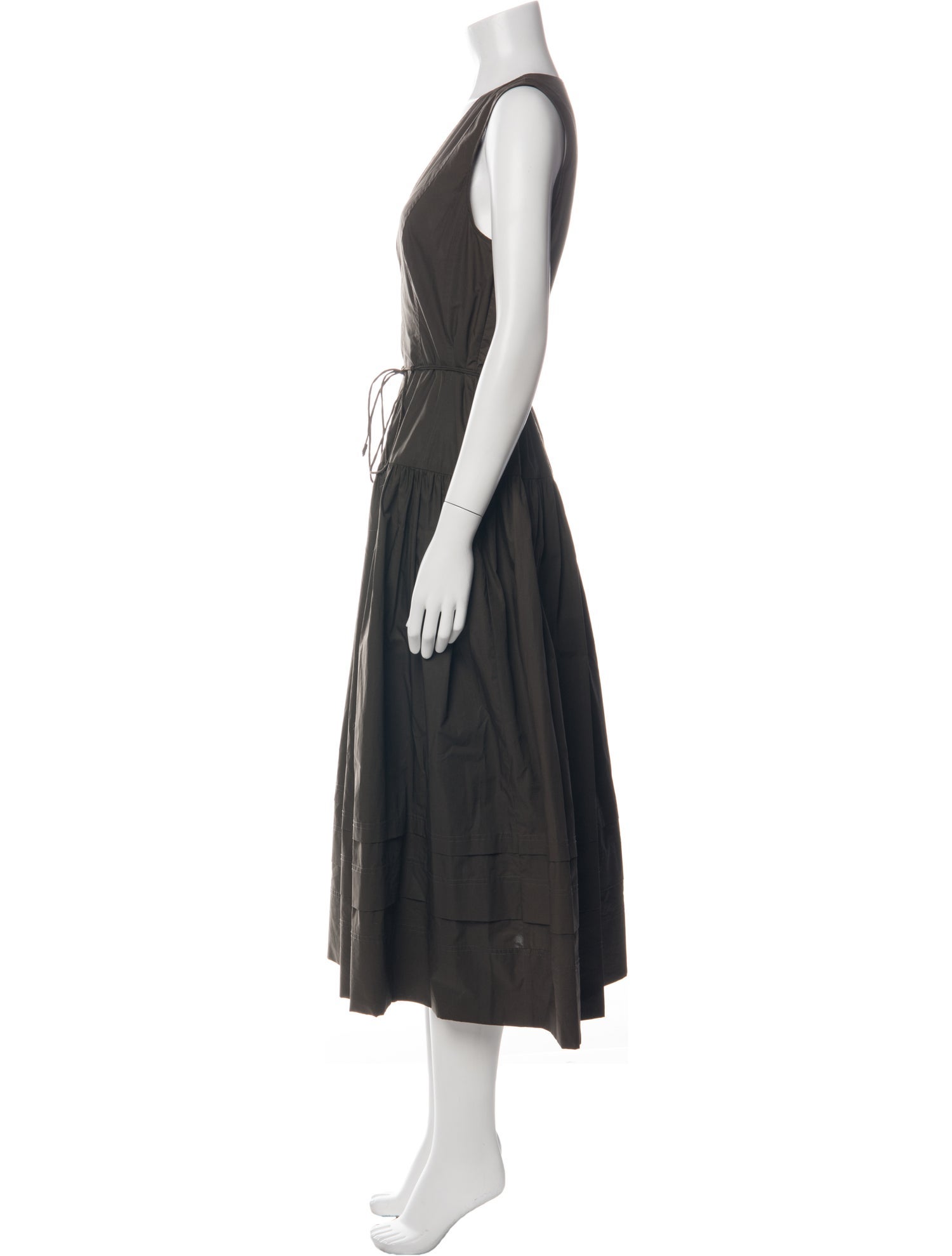 Ulla Johnson V-Neck Midi Length Dress