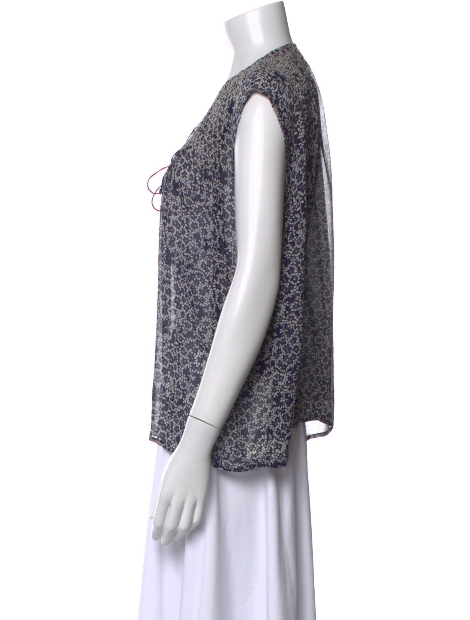 Ulla Johnson Silk Floral Print Blouse