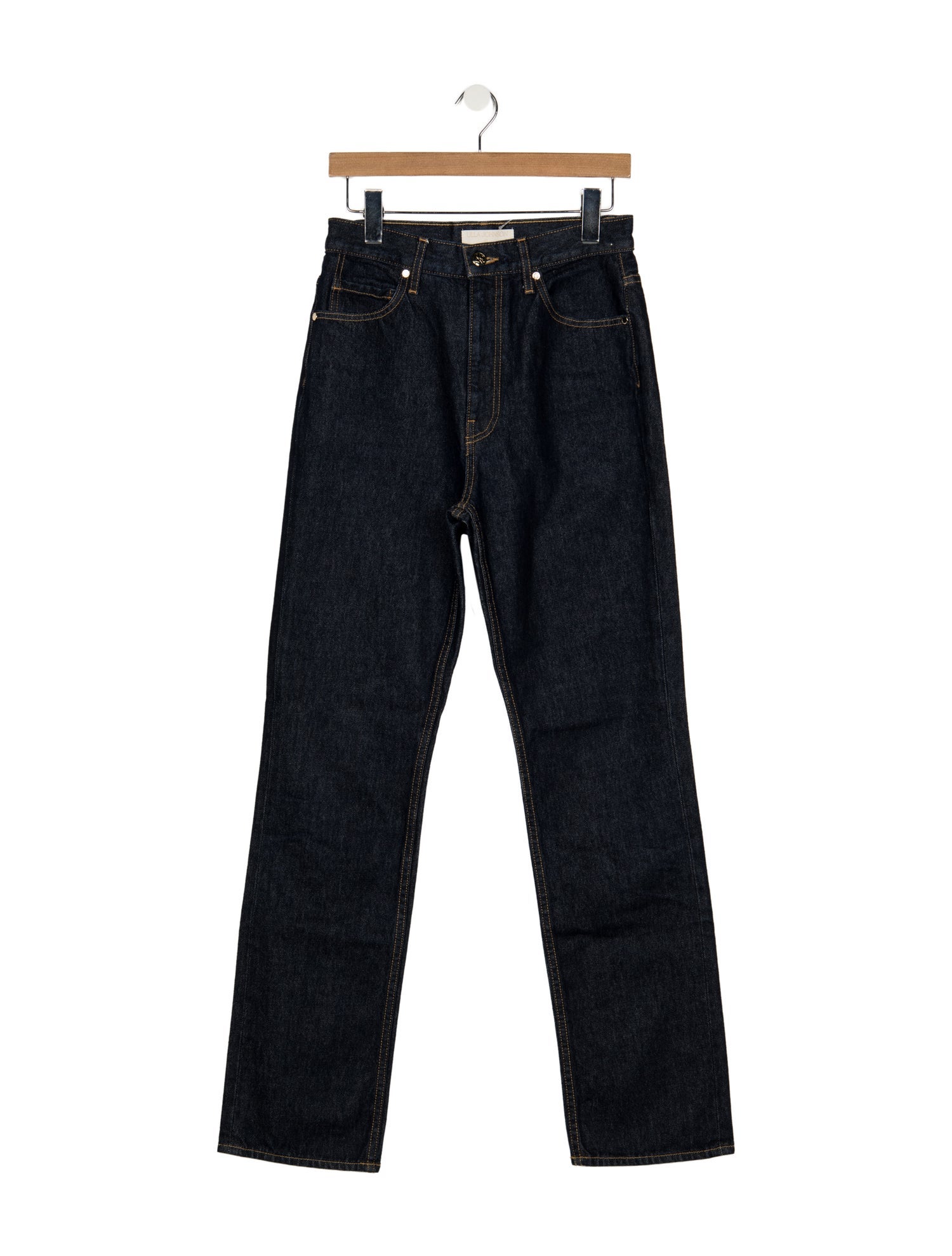 Ulla Johnson High-Rise Straight Leg Jeans