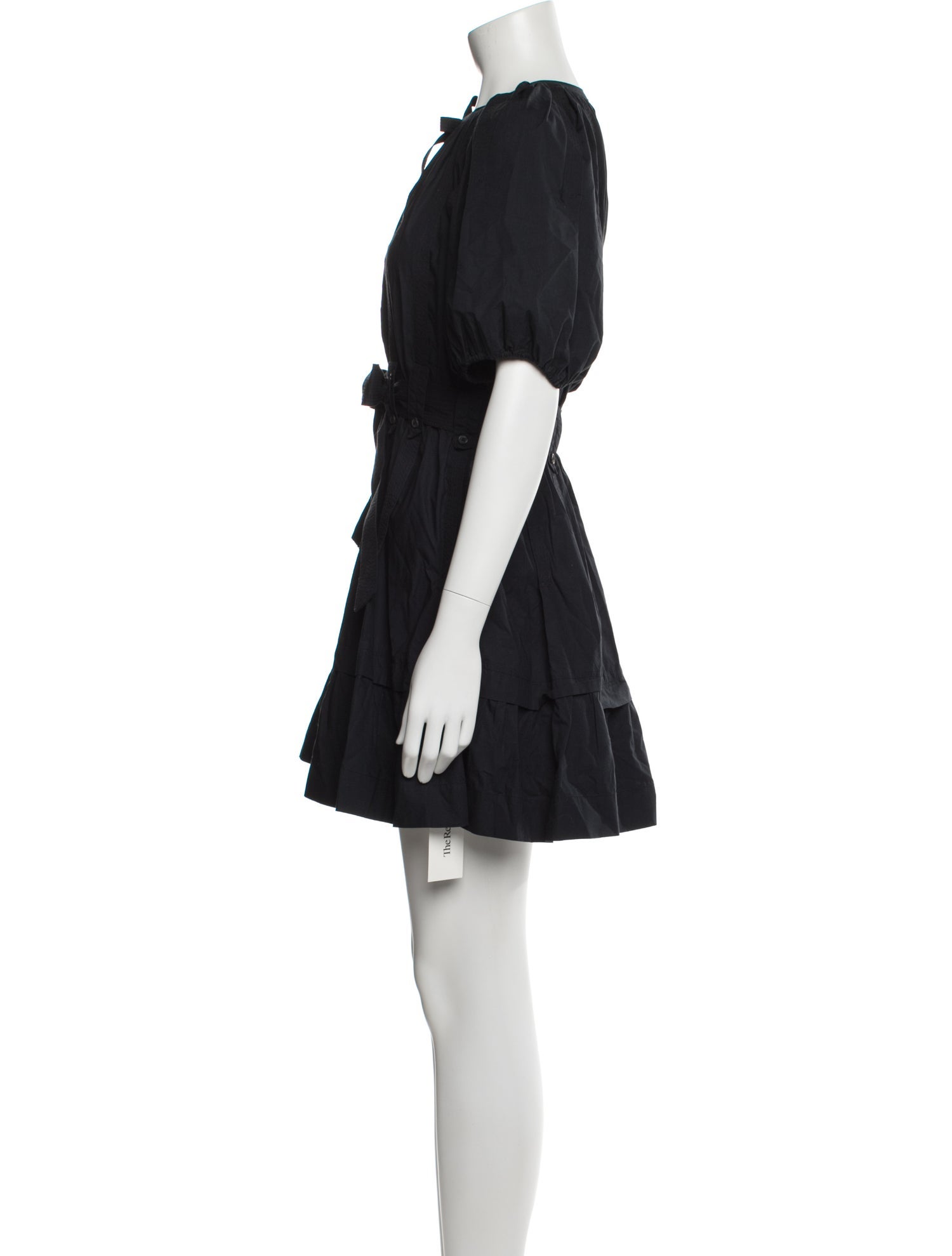 Ulla Johnson Tie Neck Mini Dress