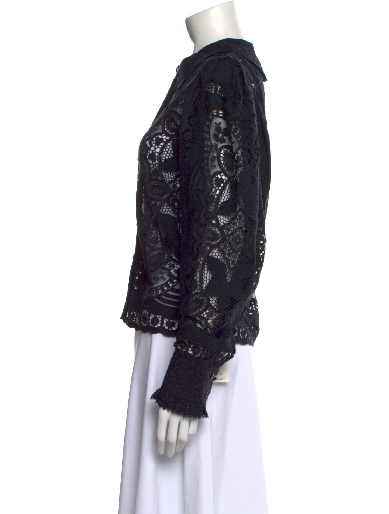 Ulla Johnson Lace Pattern Long Sleeve Blouse