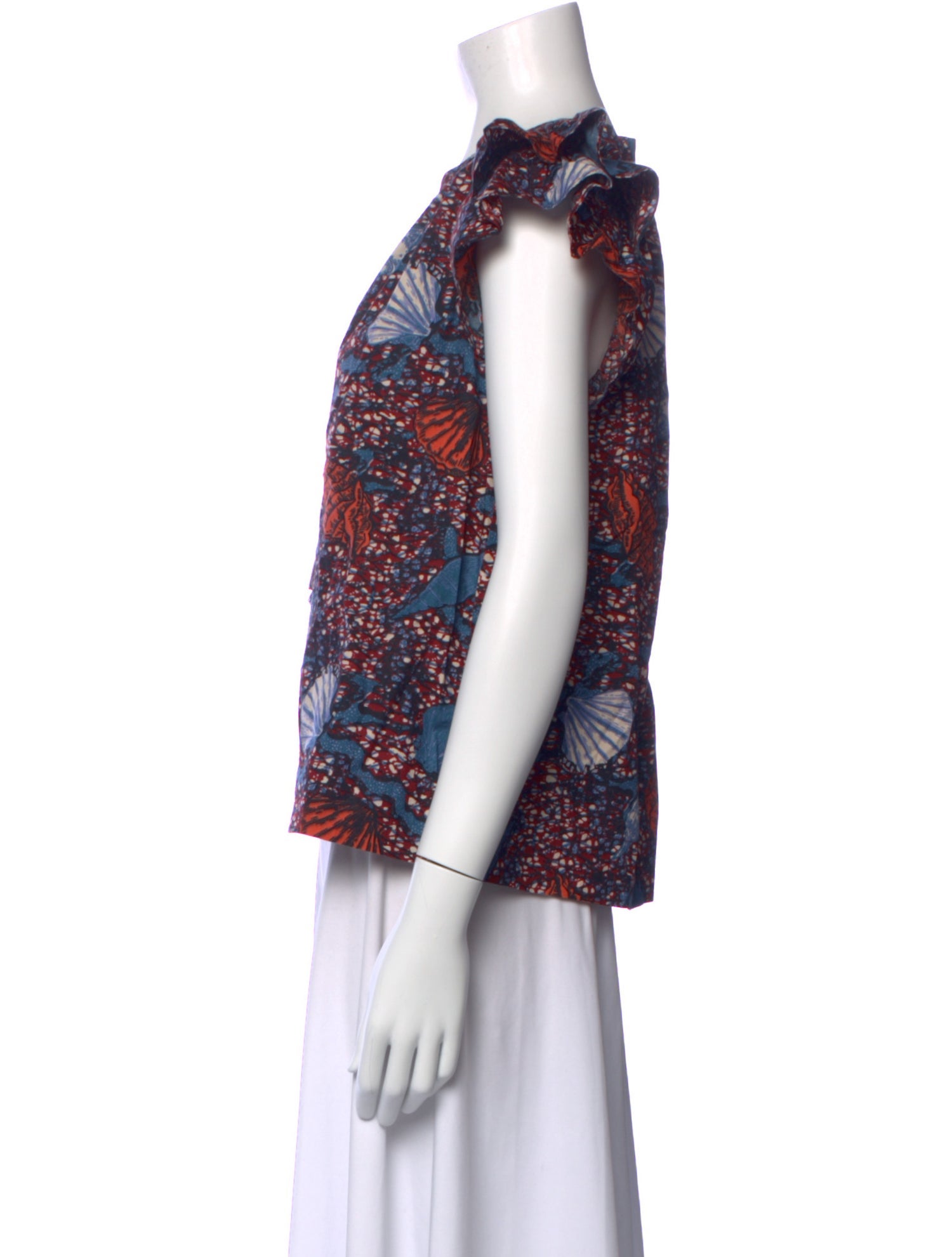 Ulla Johnson Printed V-Neck Blouse