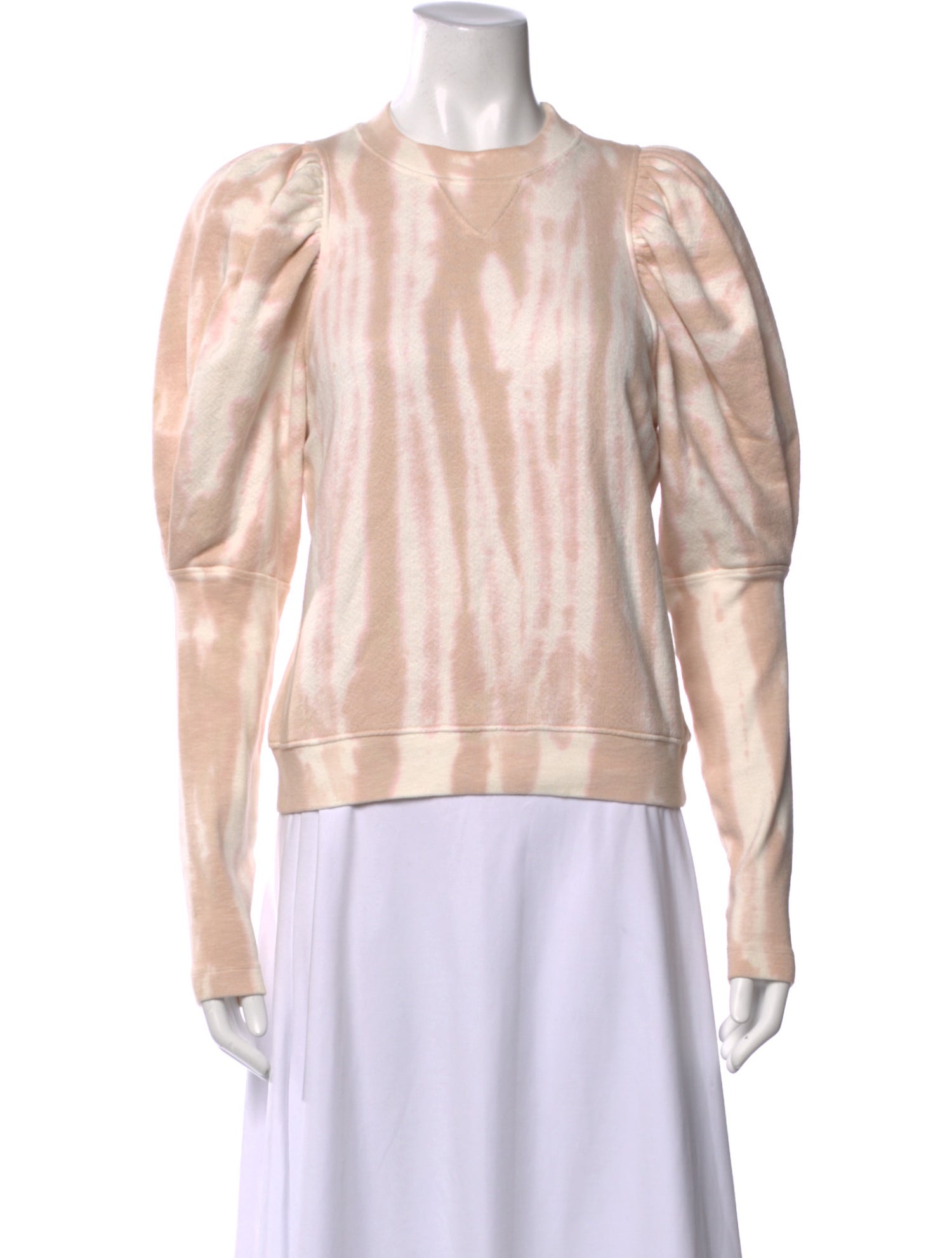 Ulla Johnson Tie-Dye Print Crew Neck Sweatshirt