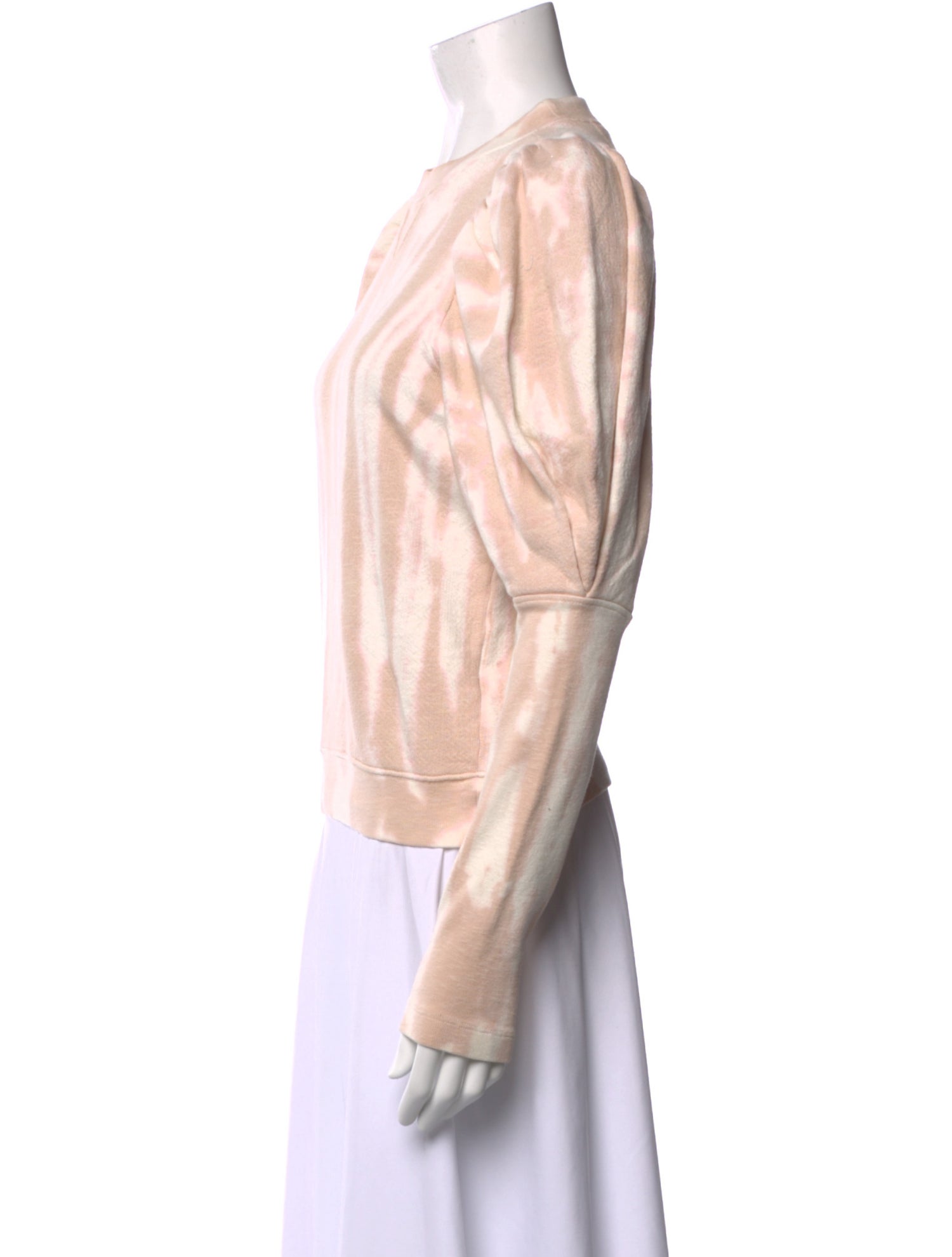 Ulla Johnson Tie-Dye Print Crew Neck Sweatshirt