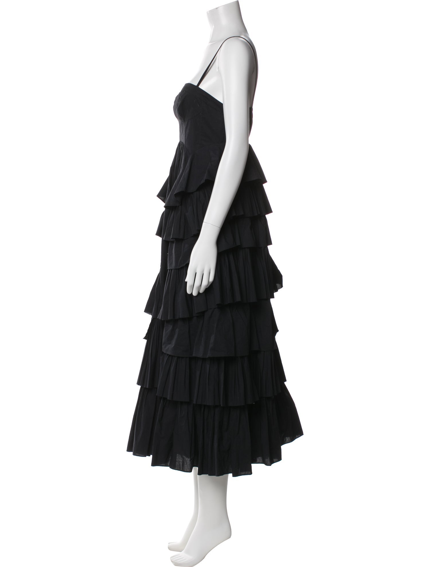 Ulla Johnson Square Neckline Midi Length Dress