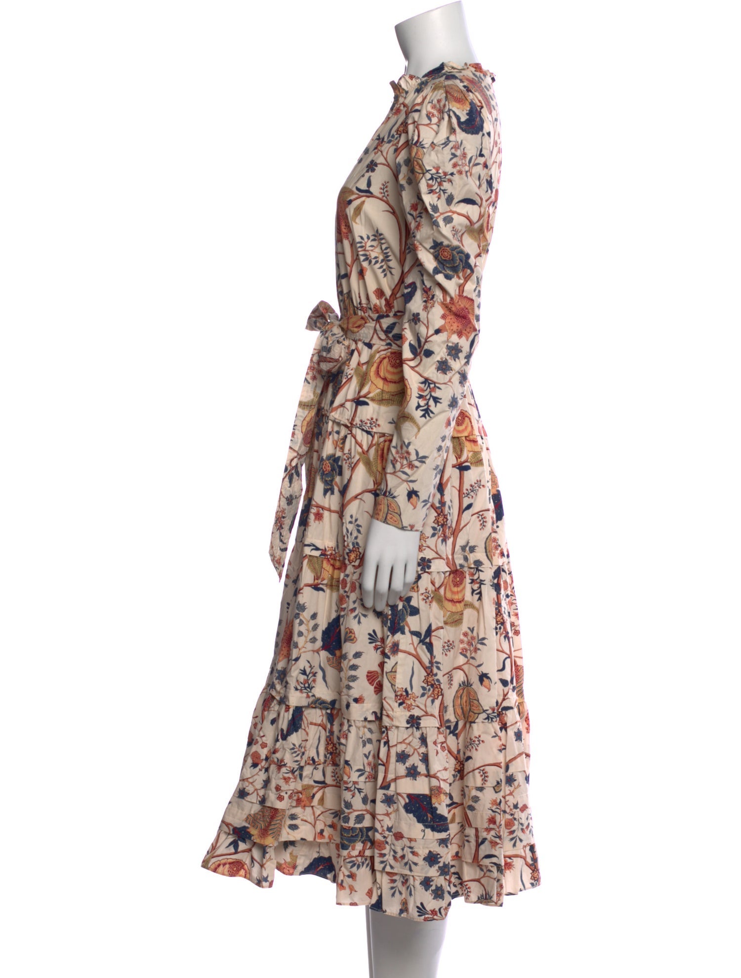 Ulla Johnson Floral Print Midi Length Dress