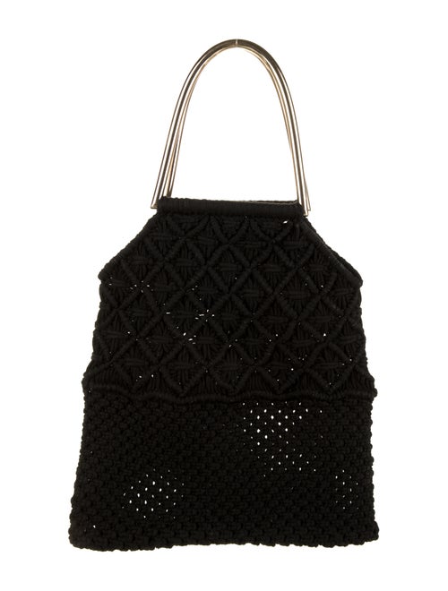 Ulla Johnson Crochet Handle Bag Black