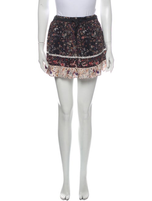 Ulla Johnson Silk Mini Skirt Black