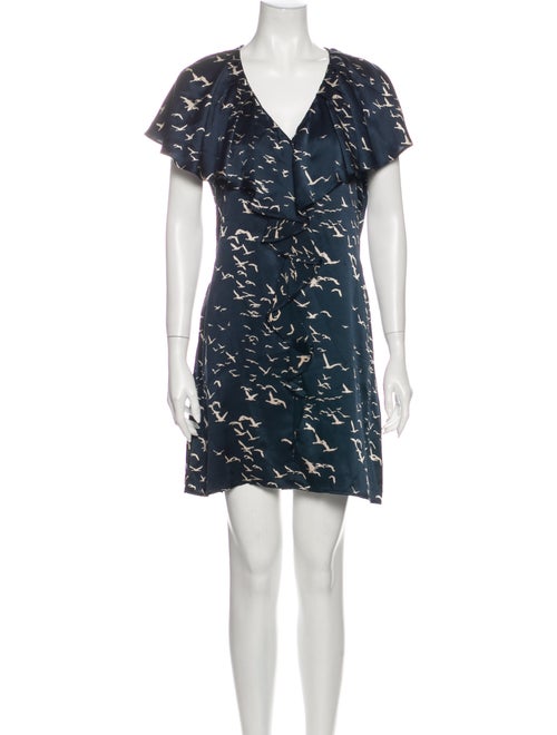 Ulla Johnson Silk Mini Dress Green