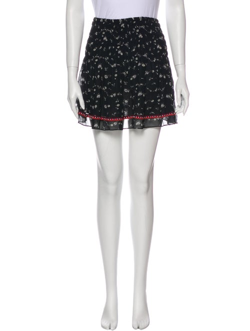 Ulla Johnson Silk Mini Skirt Black